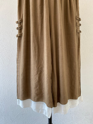 chain linen cotton pants