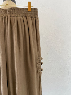 chain linen cotton pants