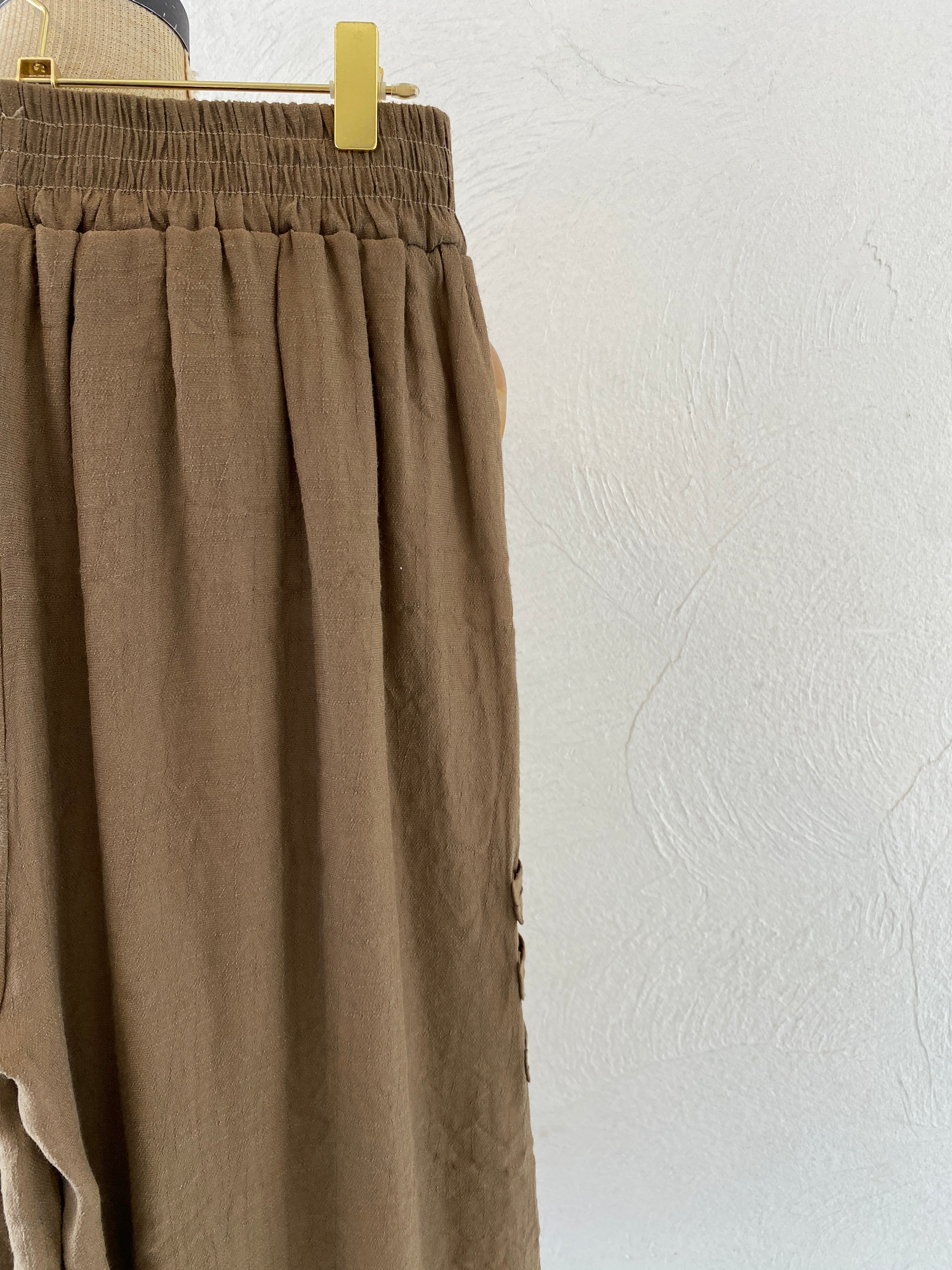 chain linen cotton pants