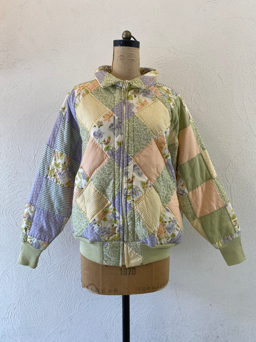 patchwork quilting blouson