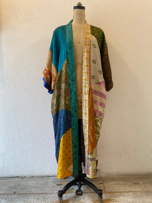 double face silk gown