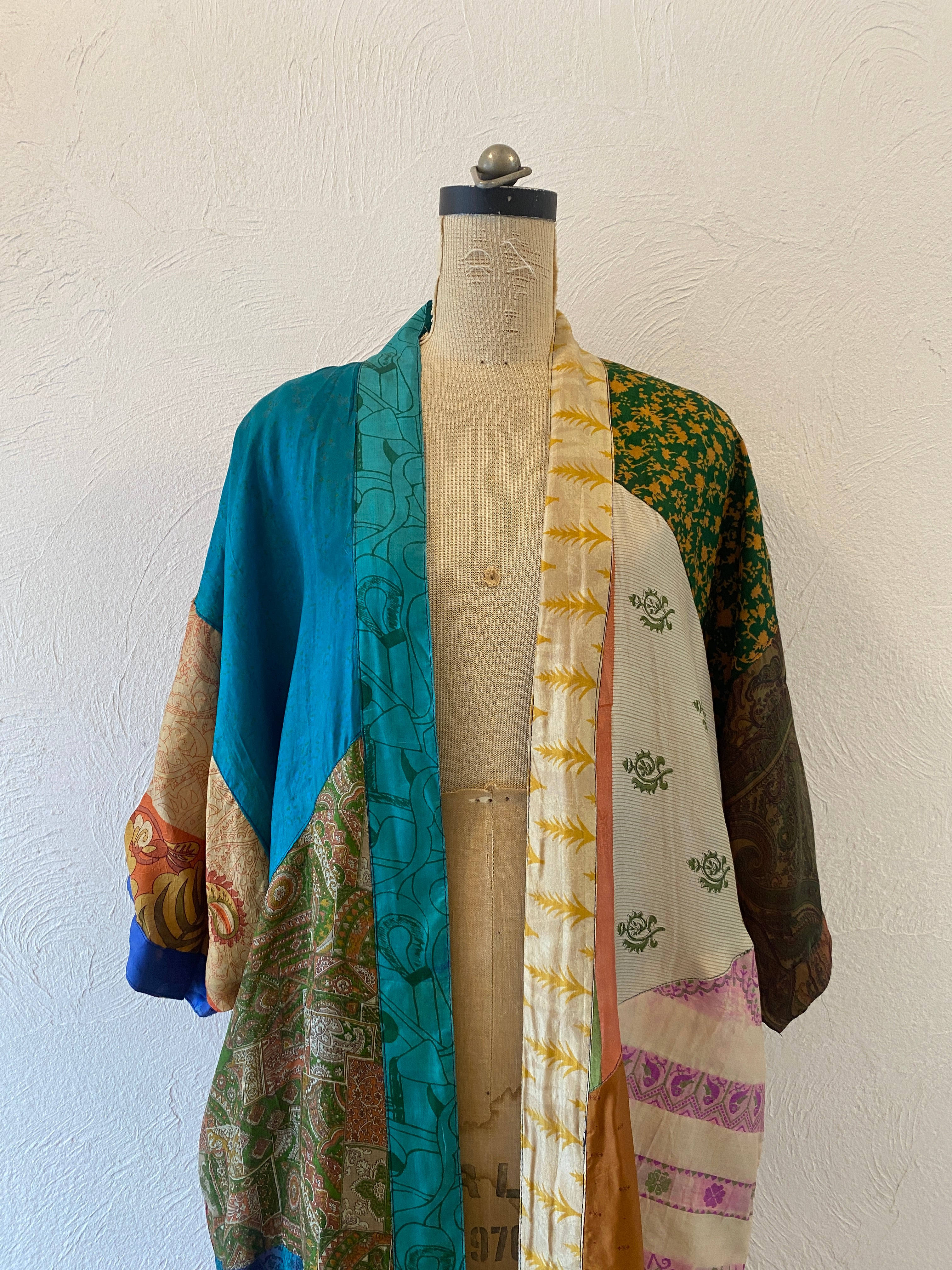 double face silk gown
