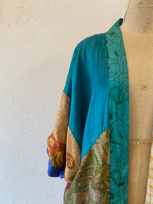 double face silk gown