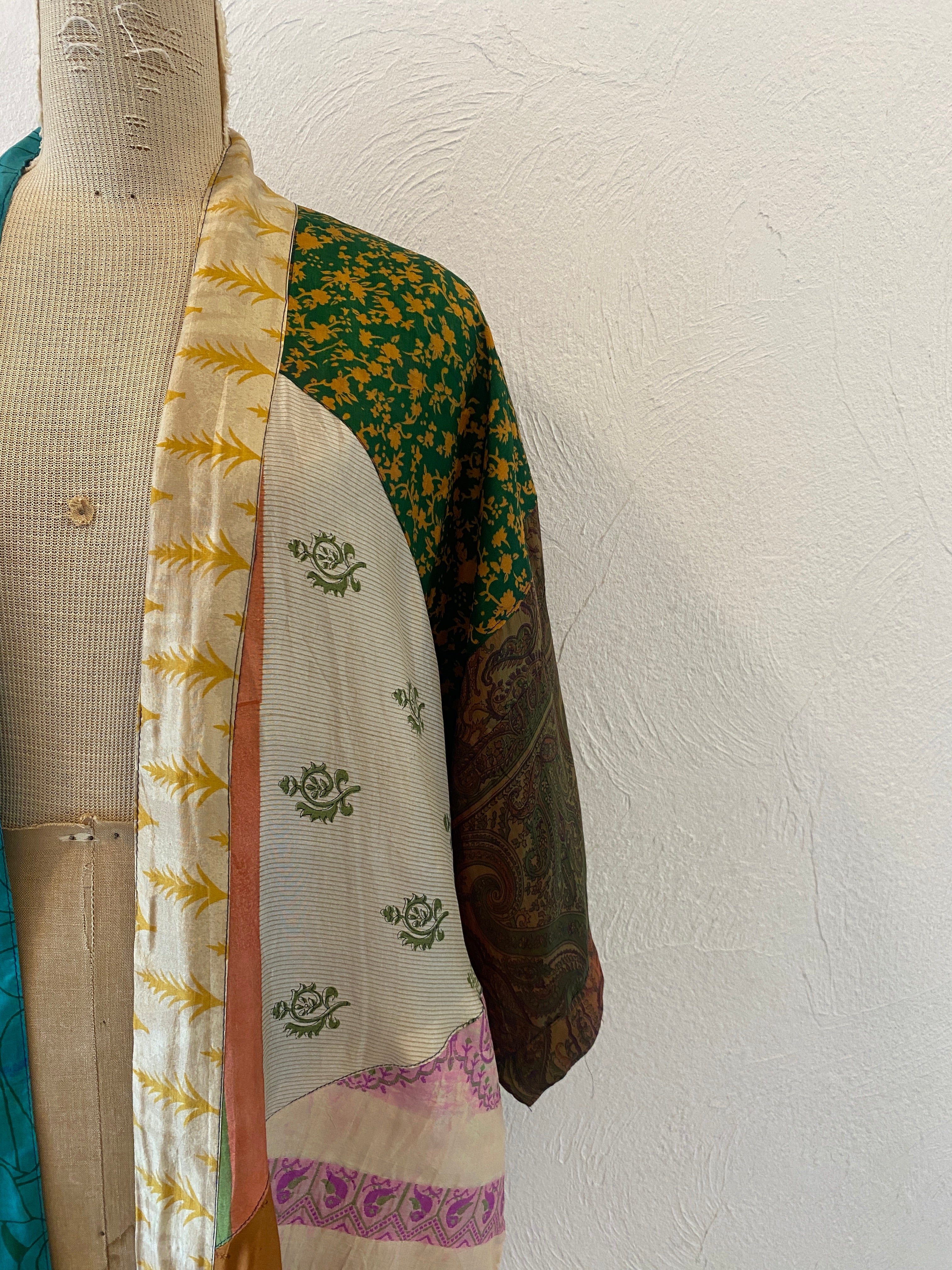 double face silk gown
