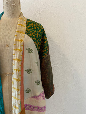 double face silk gown