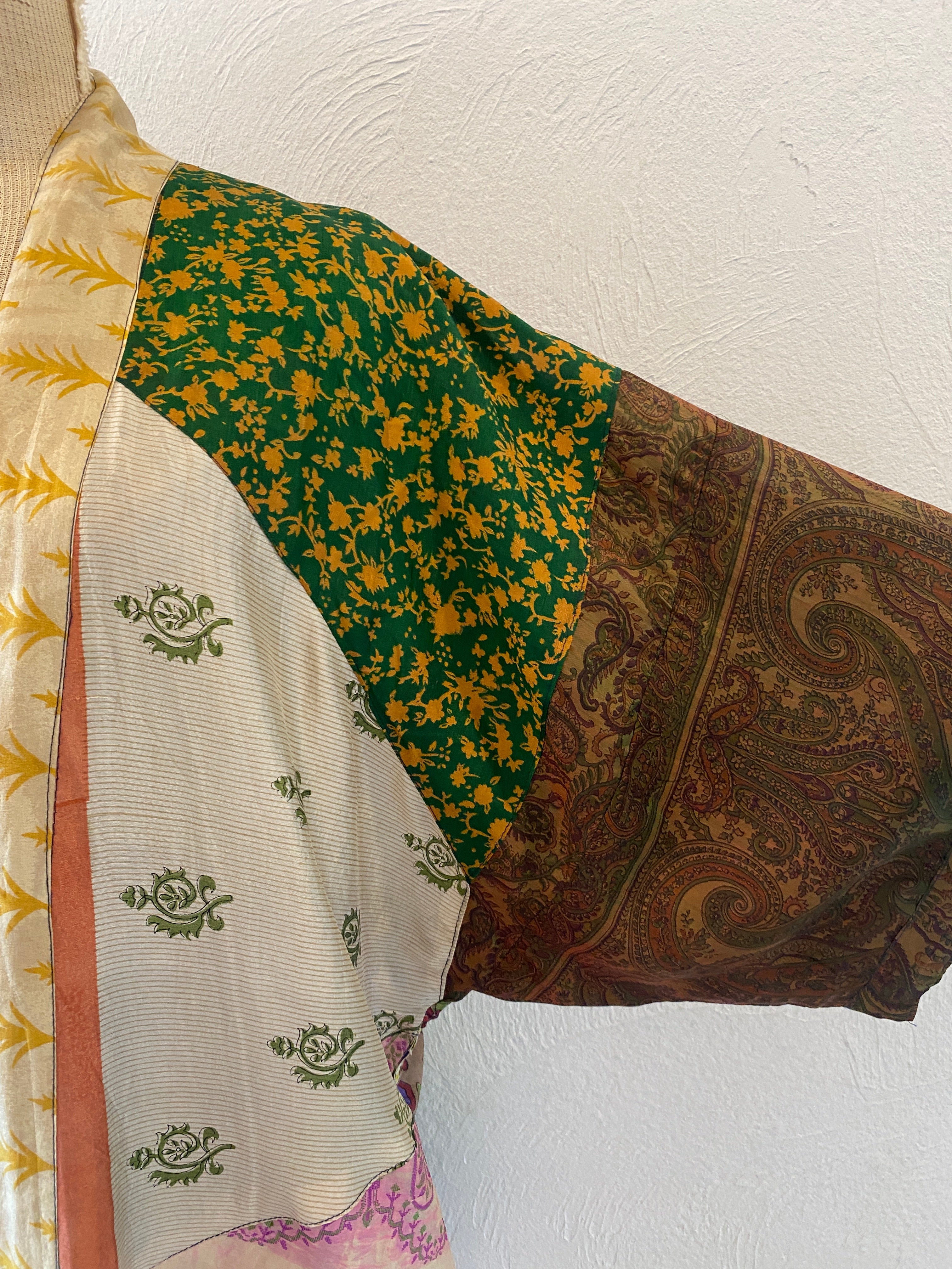 double face silk gown