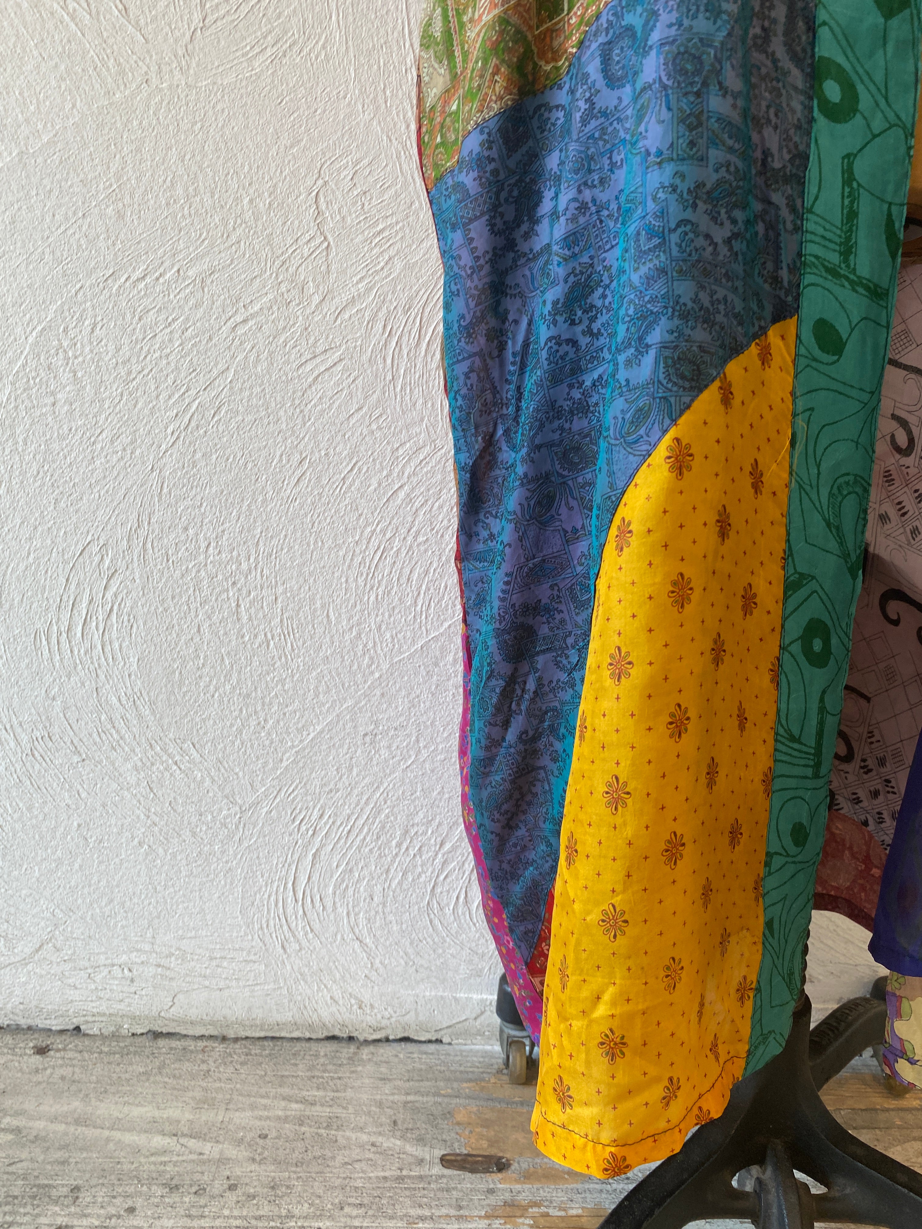 double face silk gown