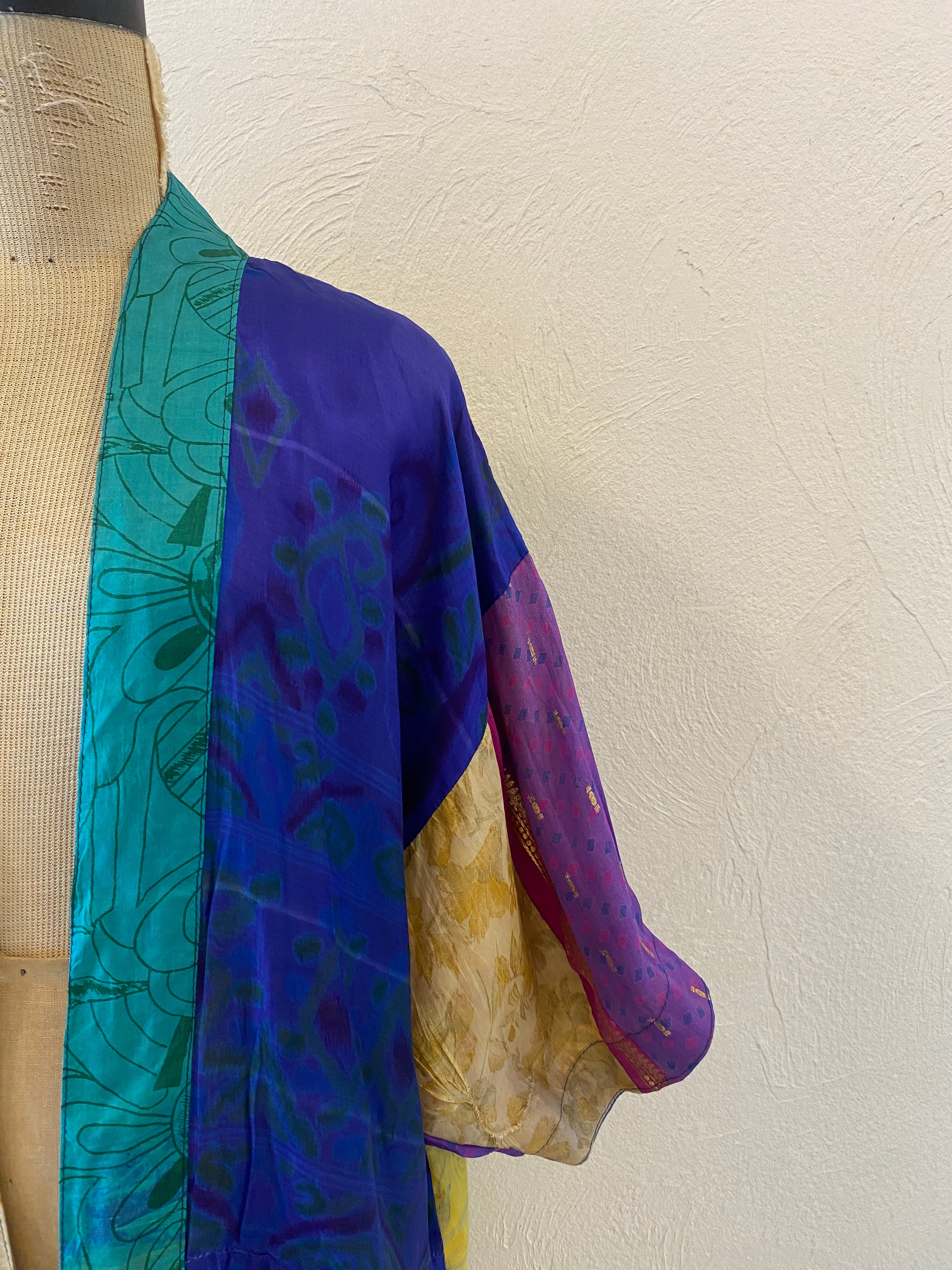 double face silk gown