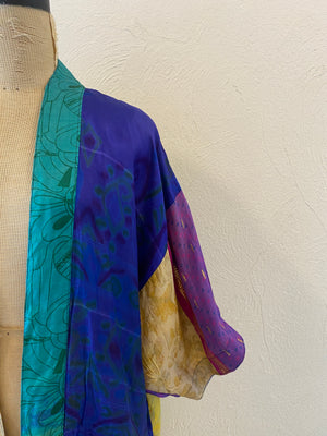 double face silk gown