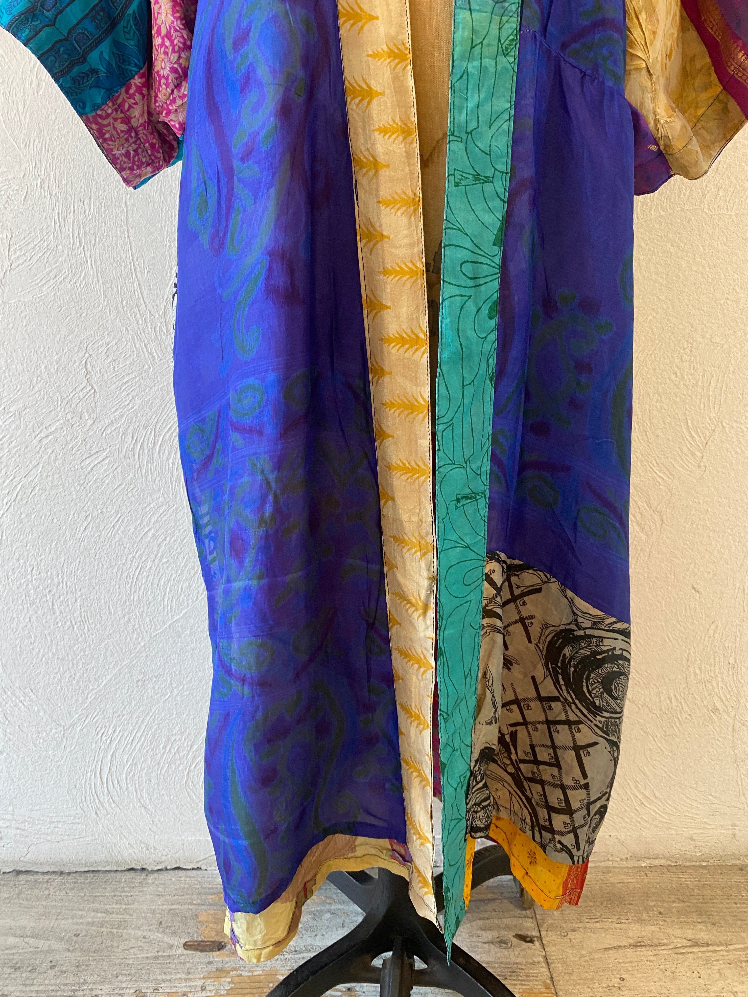 double face silk gown