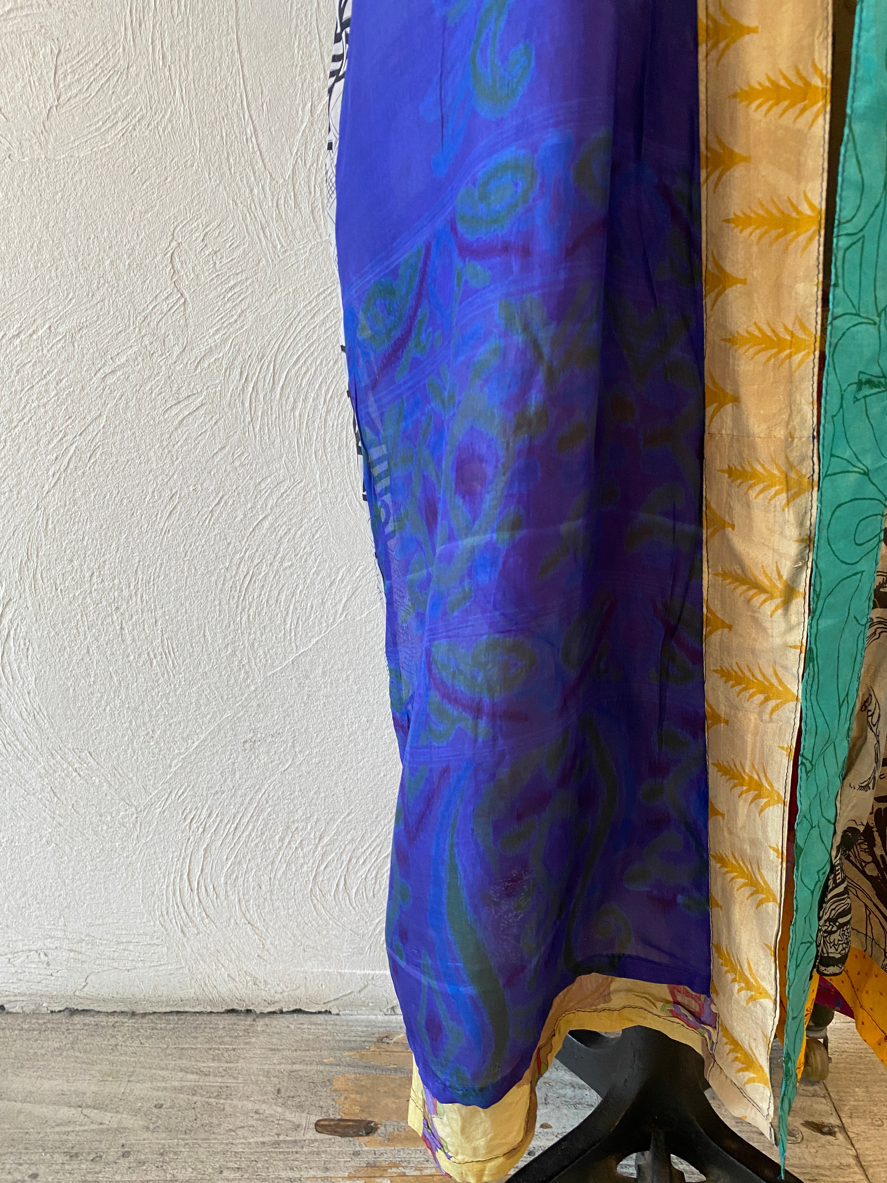 double face silk gown