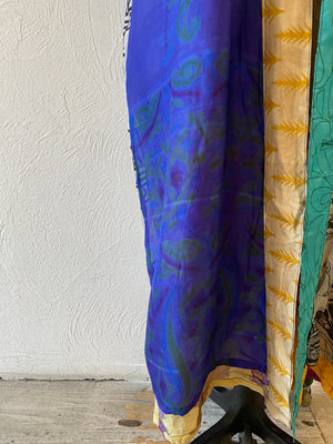 double face silk gown