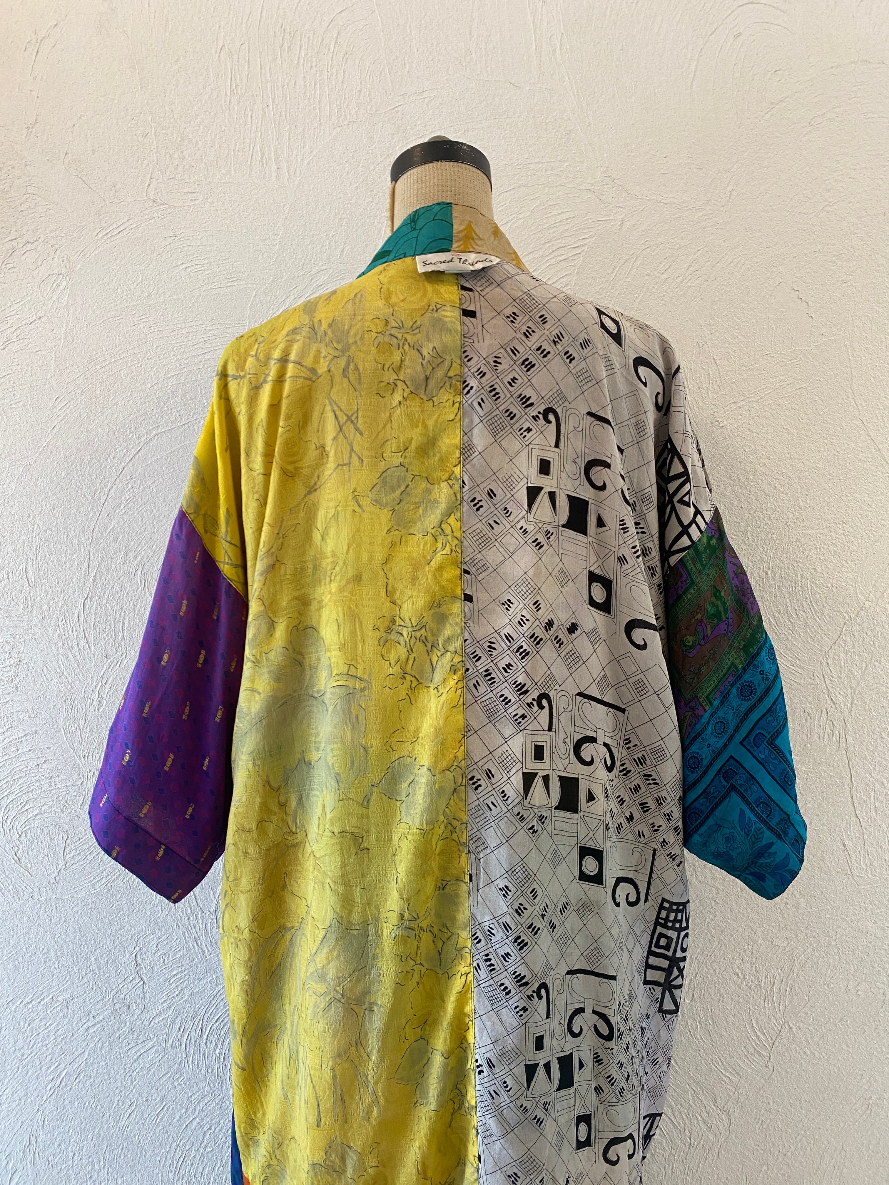 double face silk gown