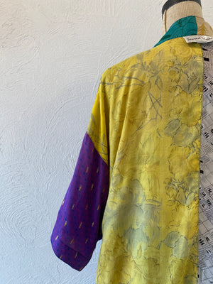 double face silk gown