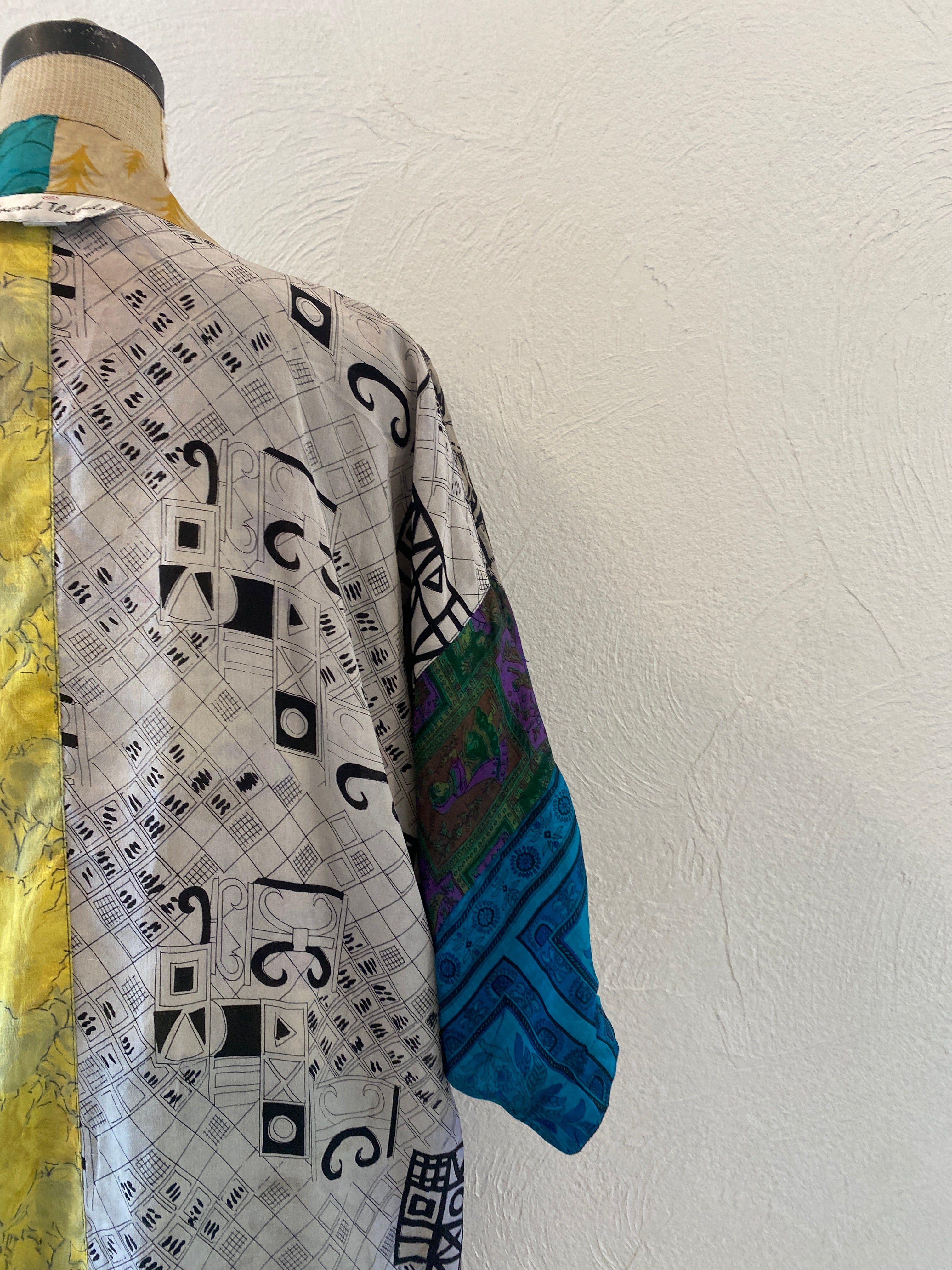 double face silk gown