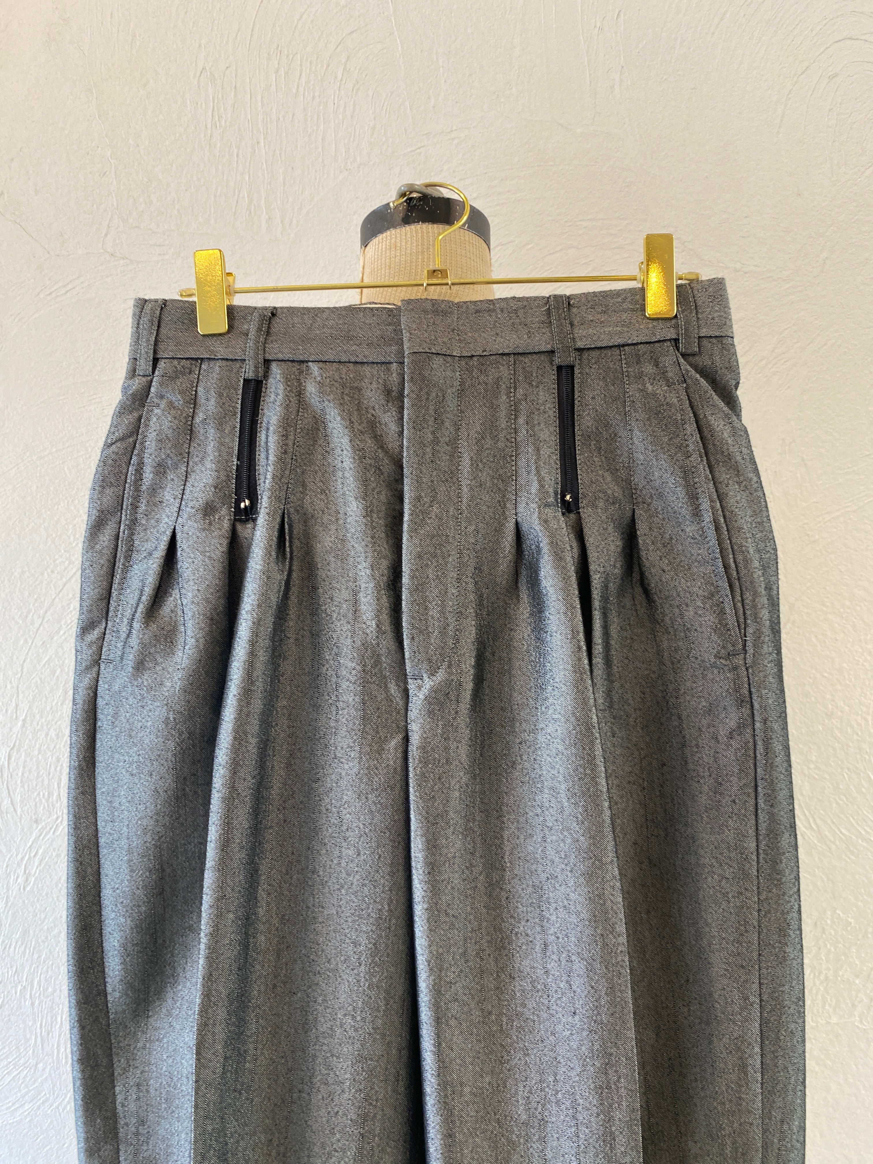 metallic silver pants