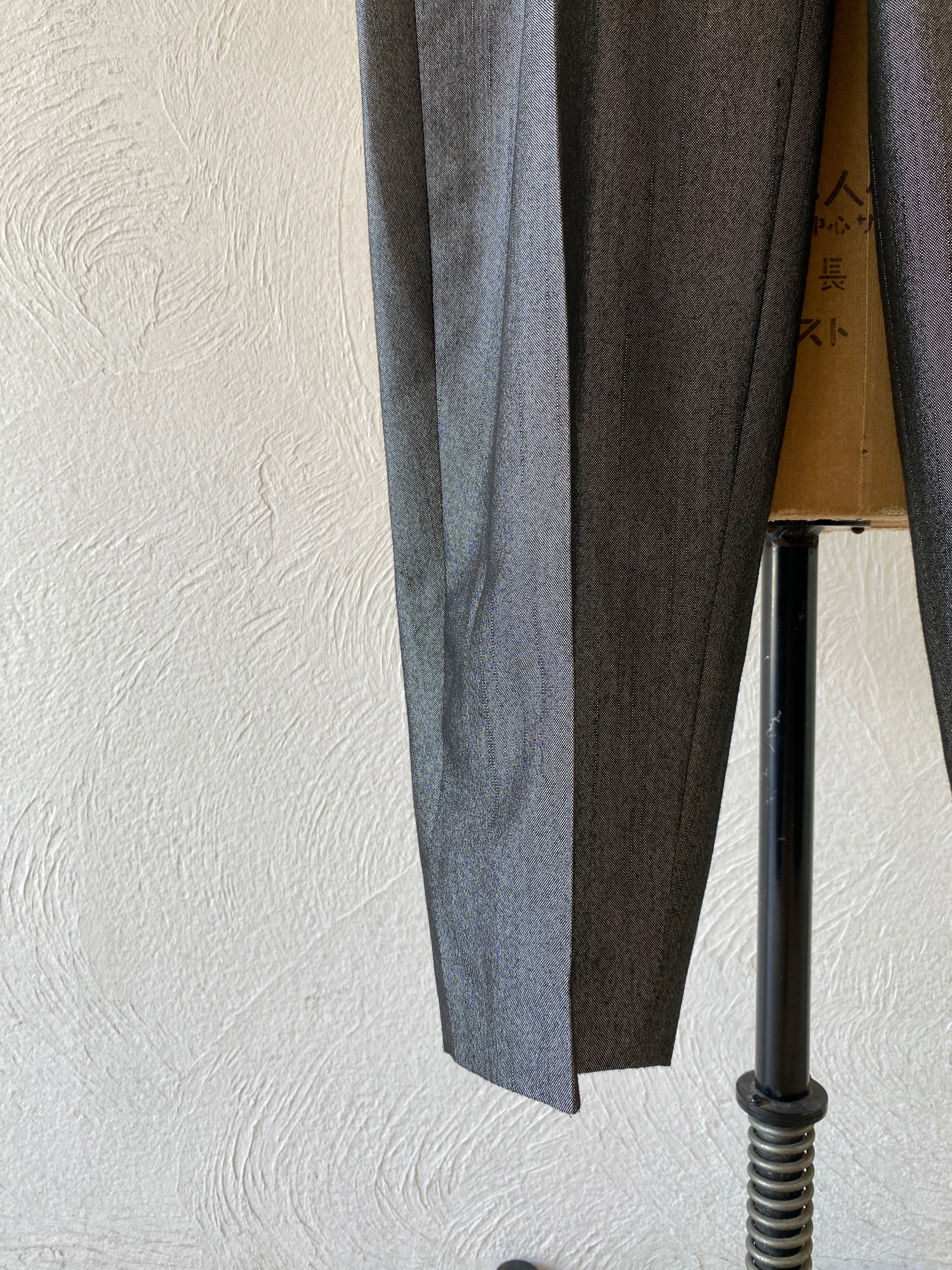 metallic silver pants