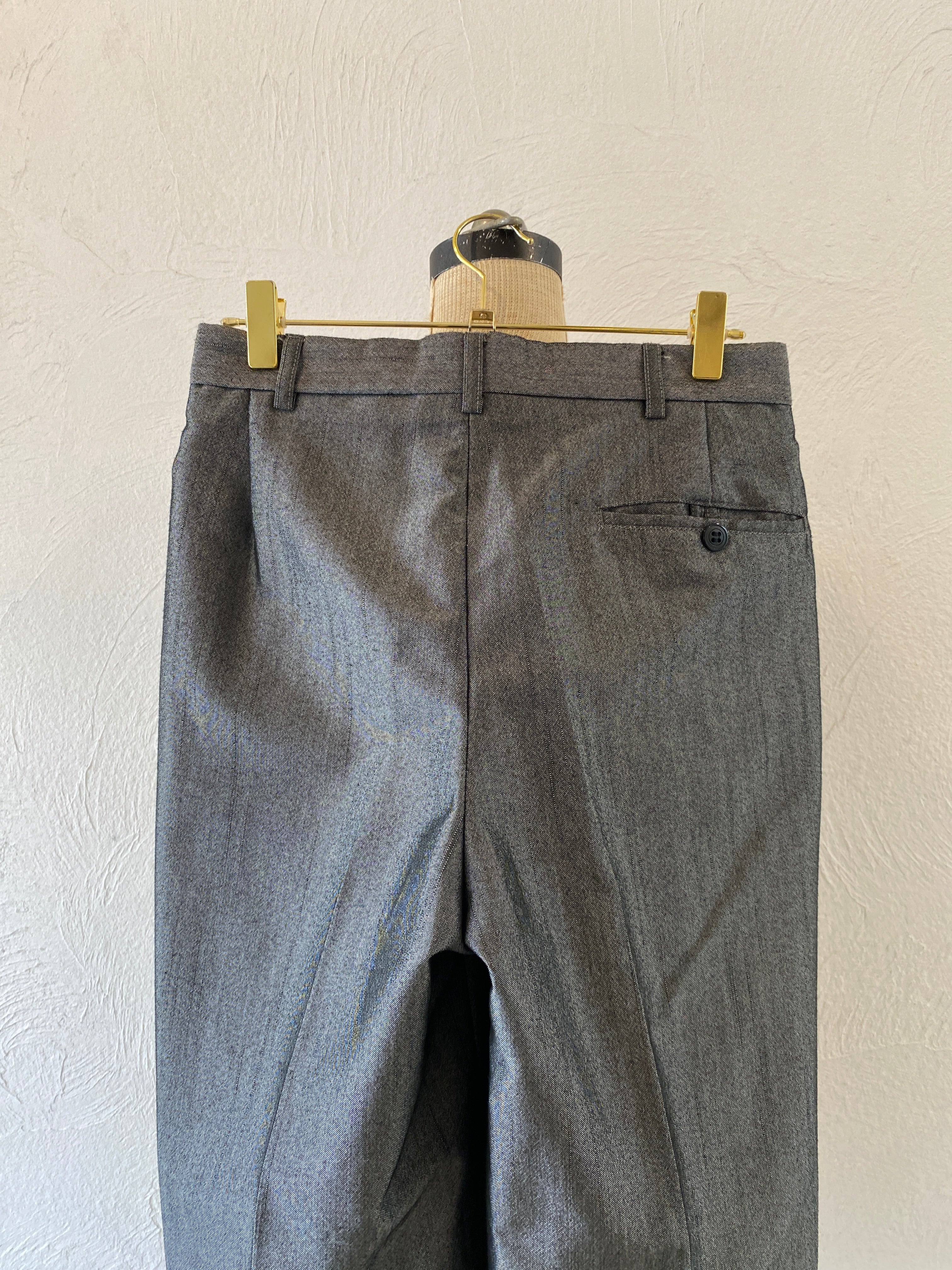 metallic silver pants