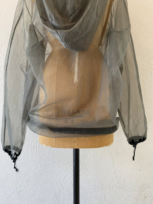 gray mesh hoodie