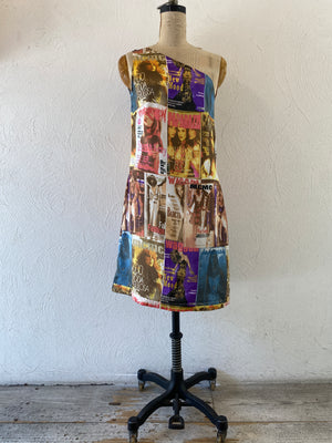 magazine one shoulder dress