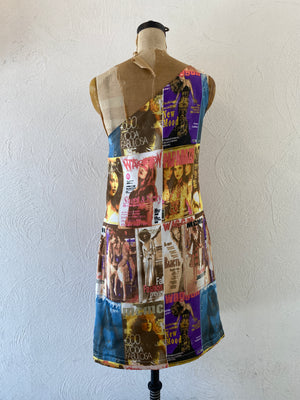 magazine one shoulder dress