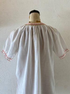 orange embroidery blouse