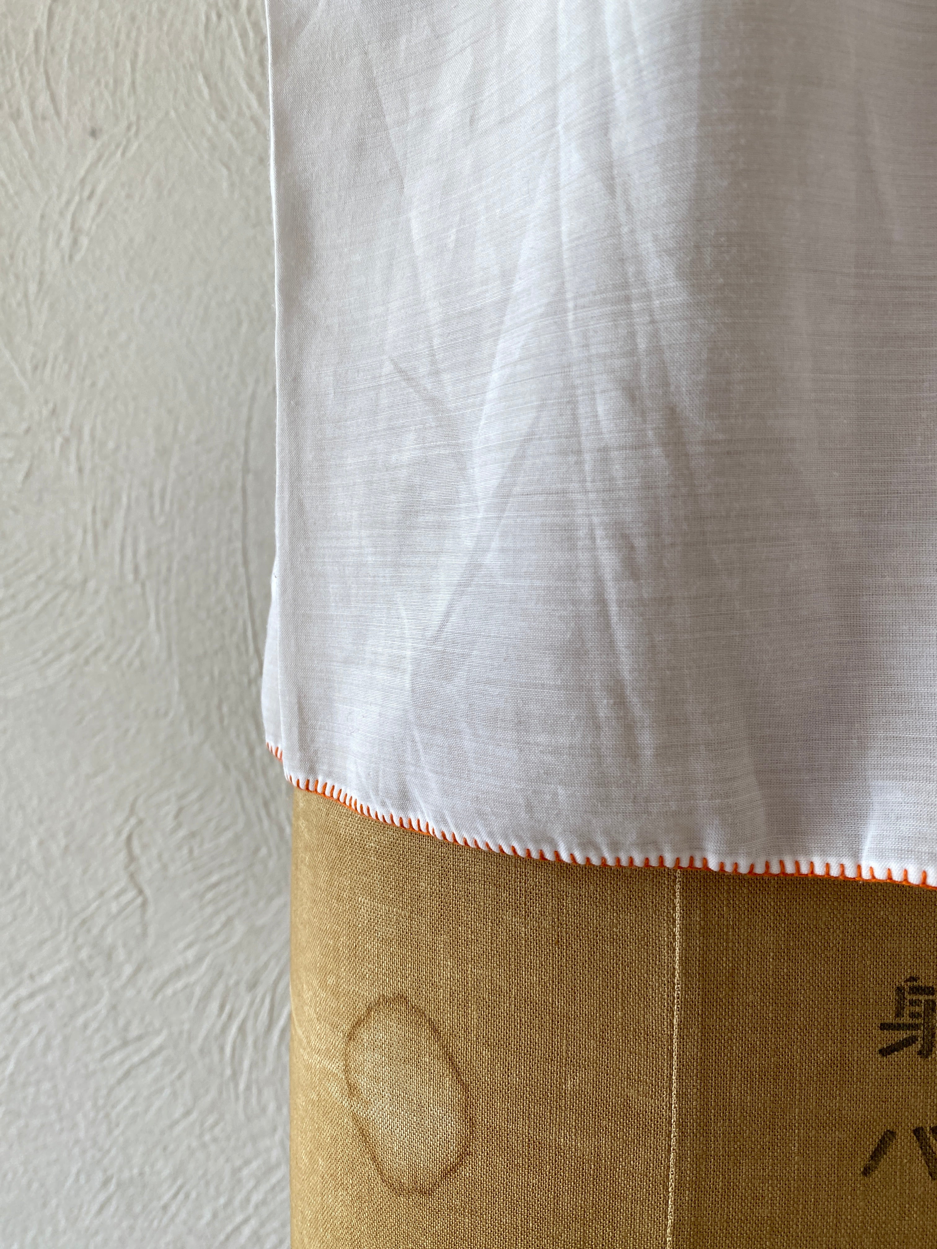 orange embroidery blouse