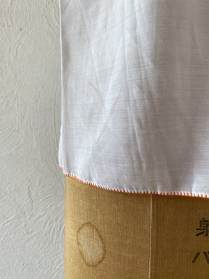 orange embroidery blouse