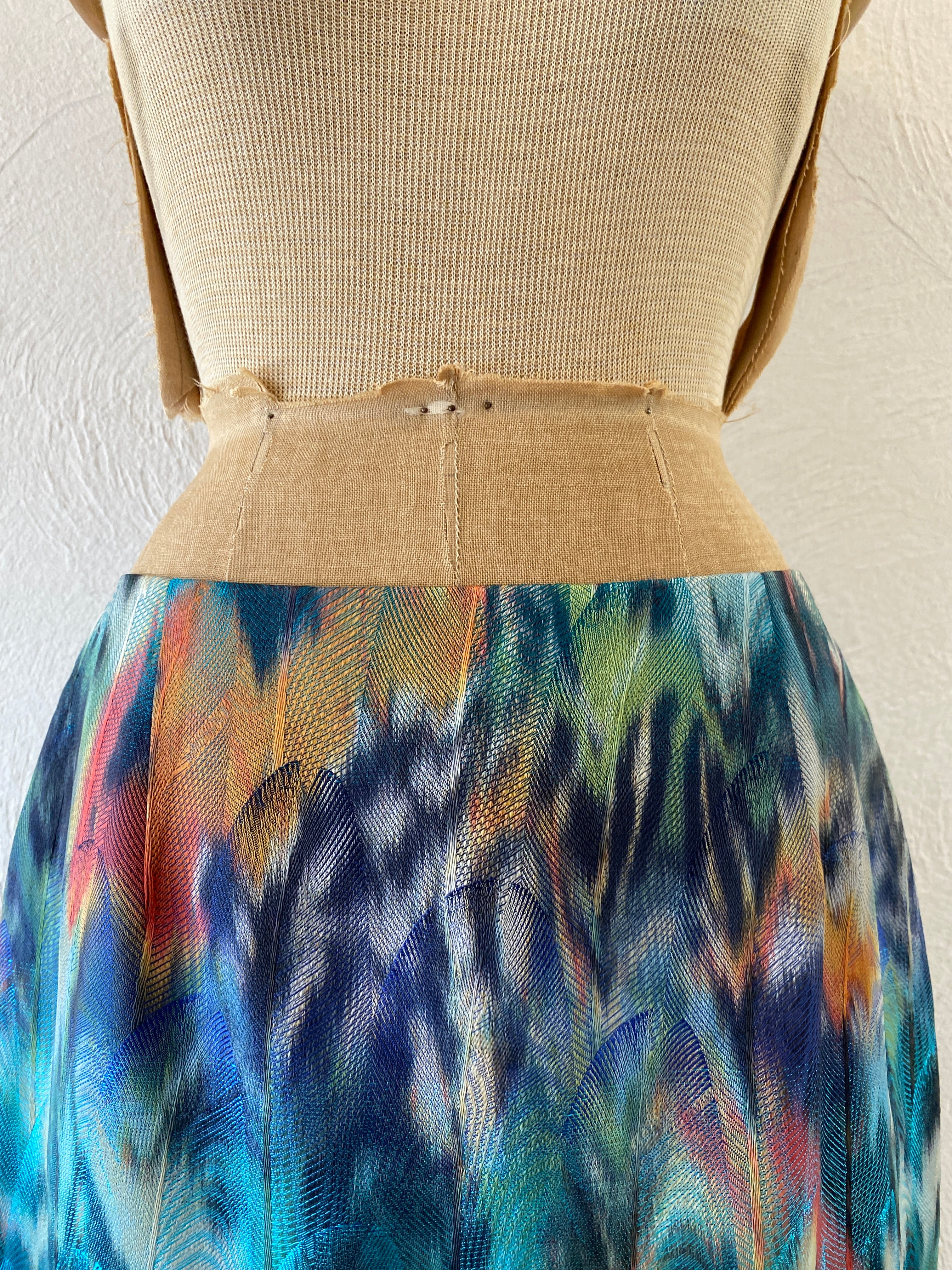 feather pattern skirt