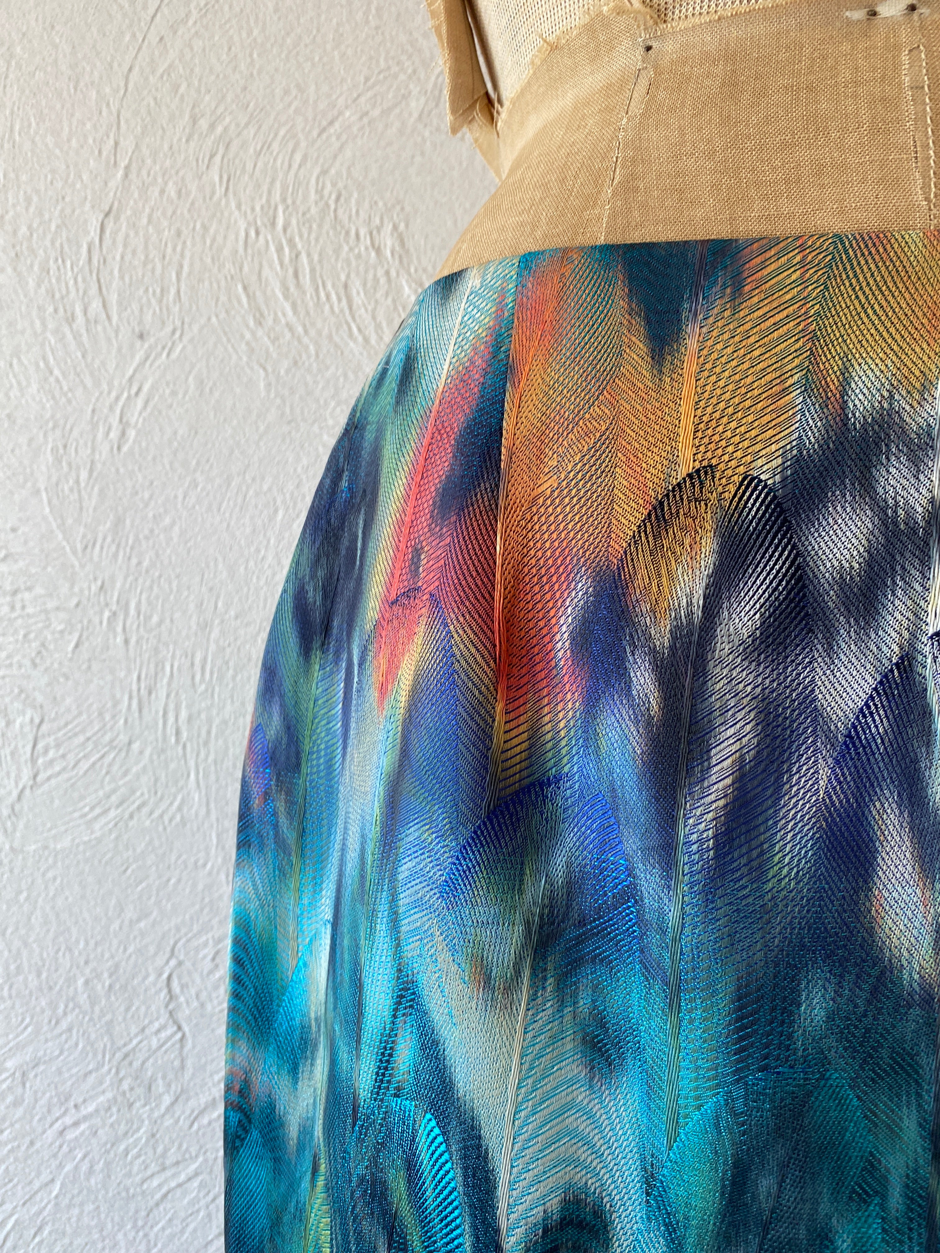 feather pattern skirt