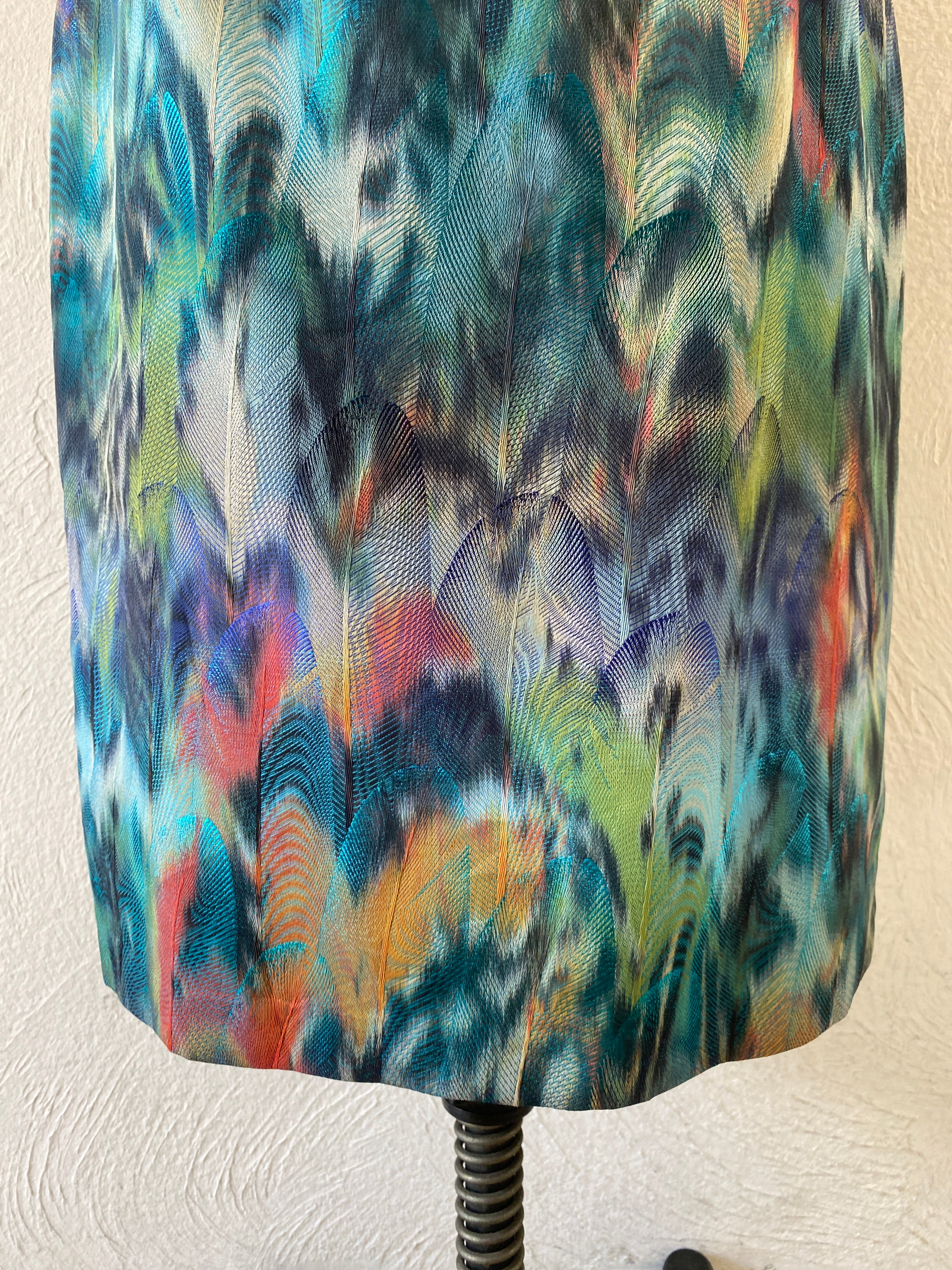 feather pattern skirt