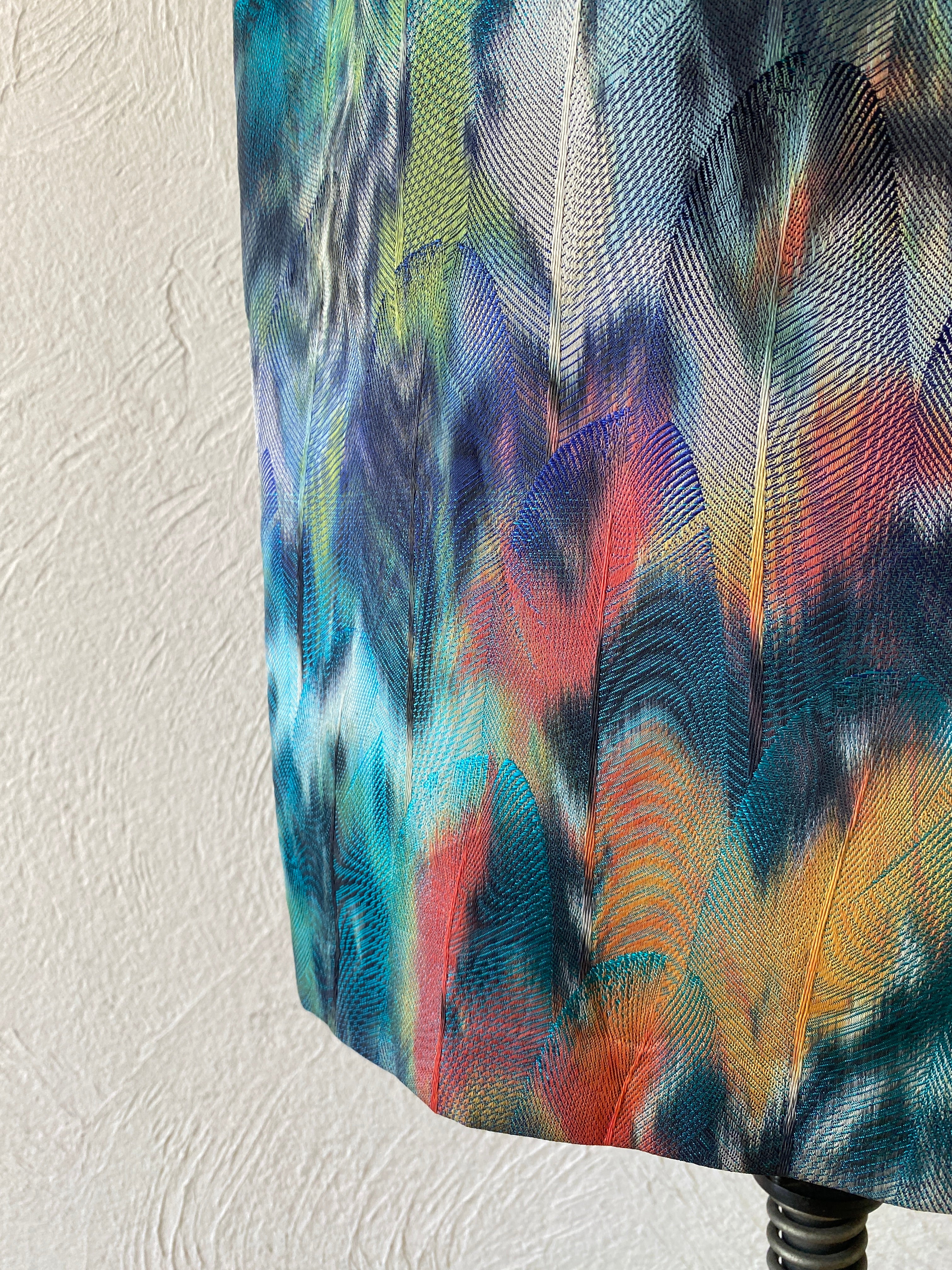 feather pattern skirt