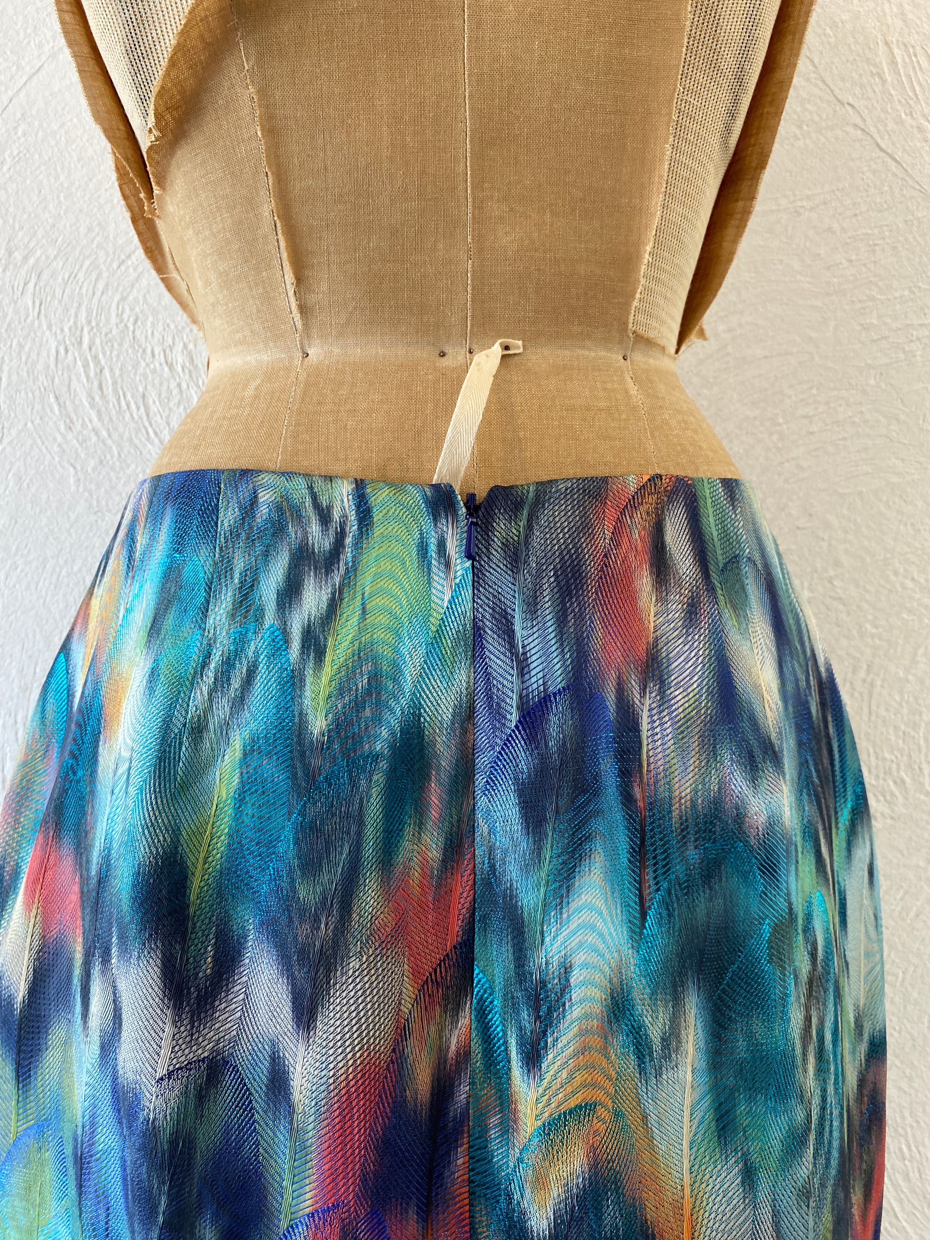 feather pattern skirt
