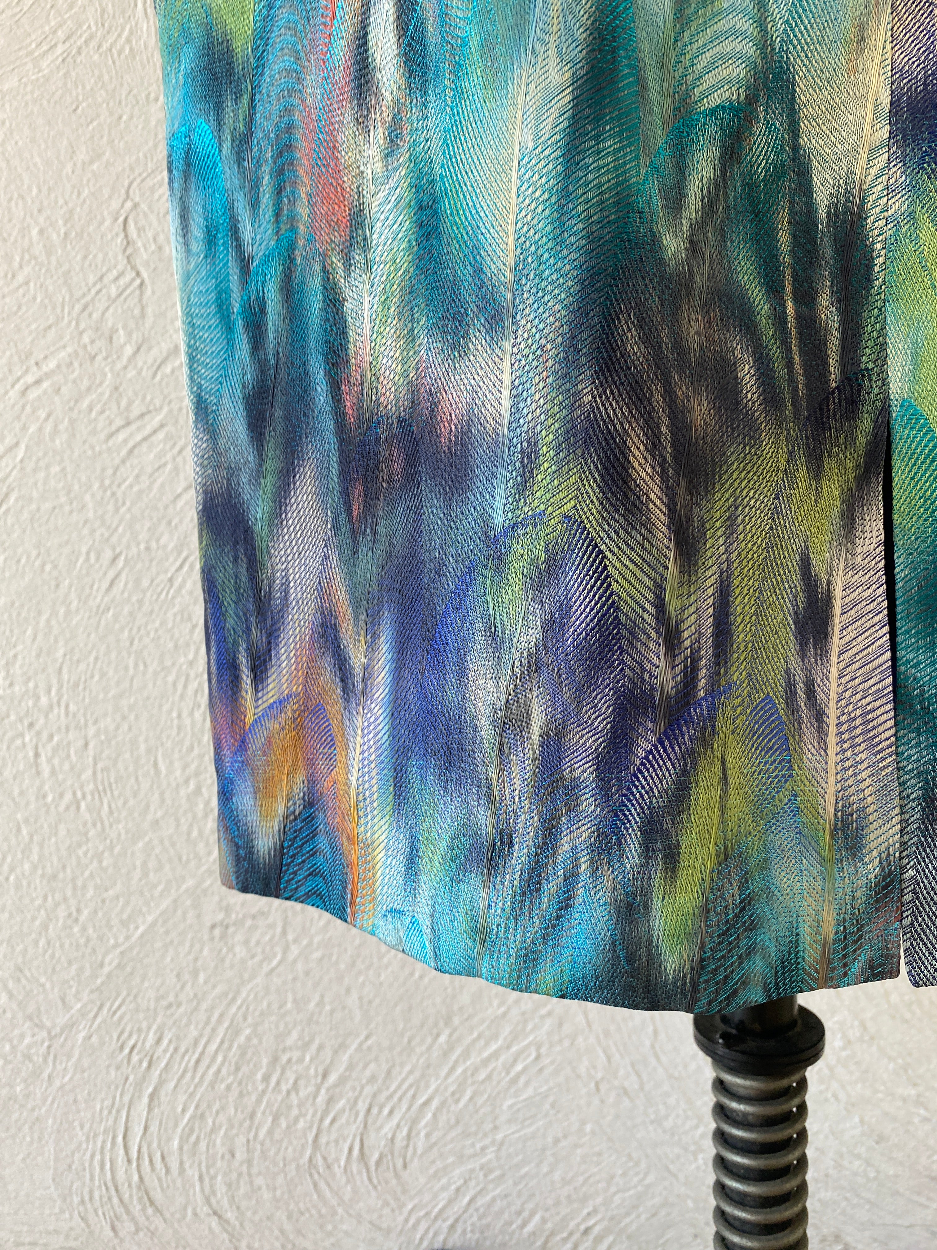 feather pattern skirt