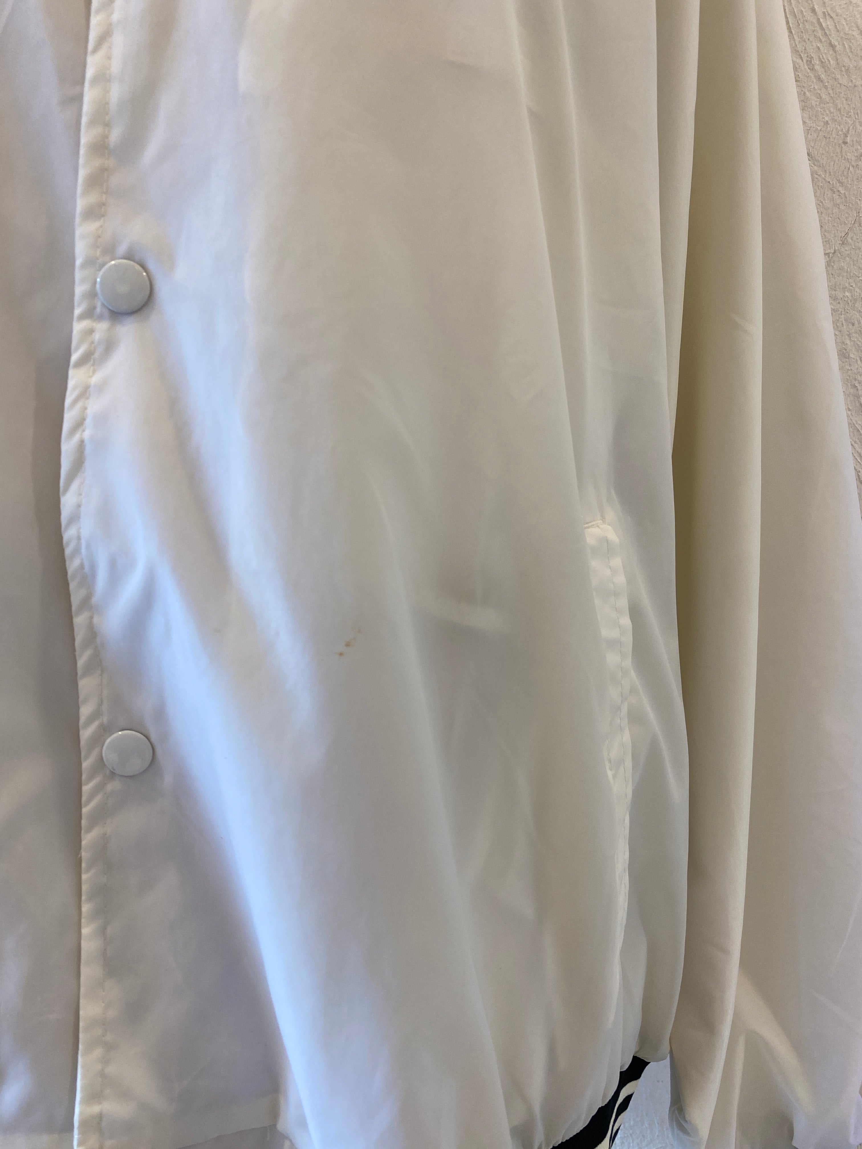 white nylon blouson