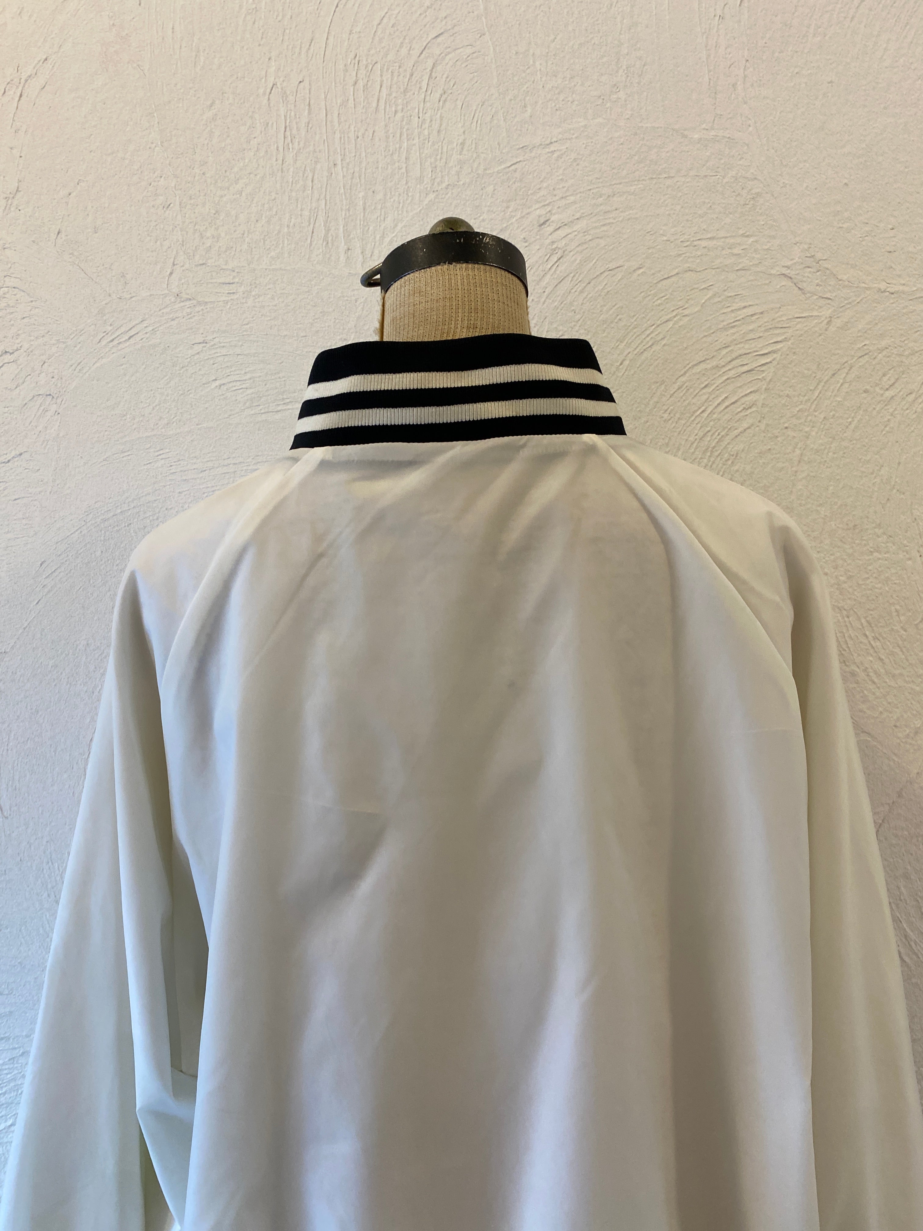 white nylon blouson