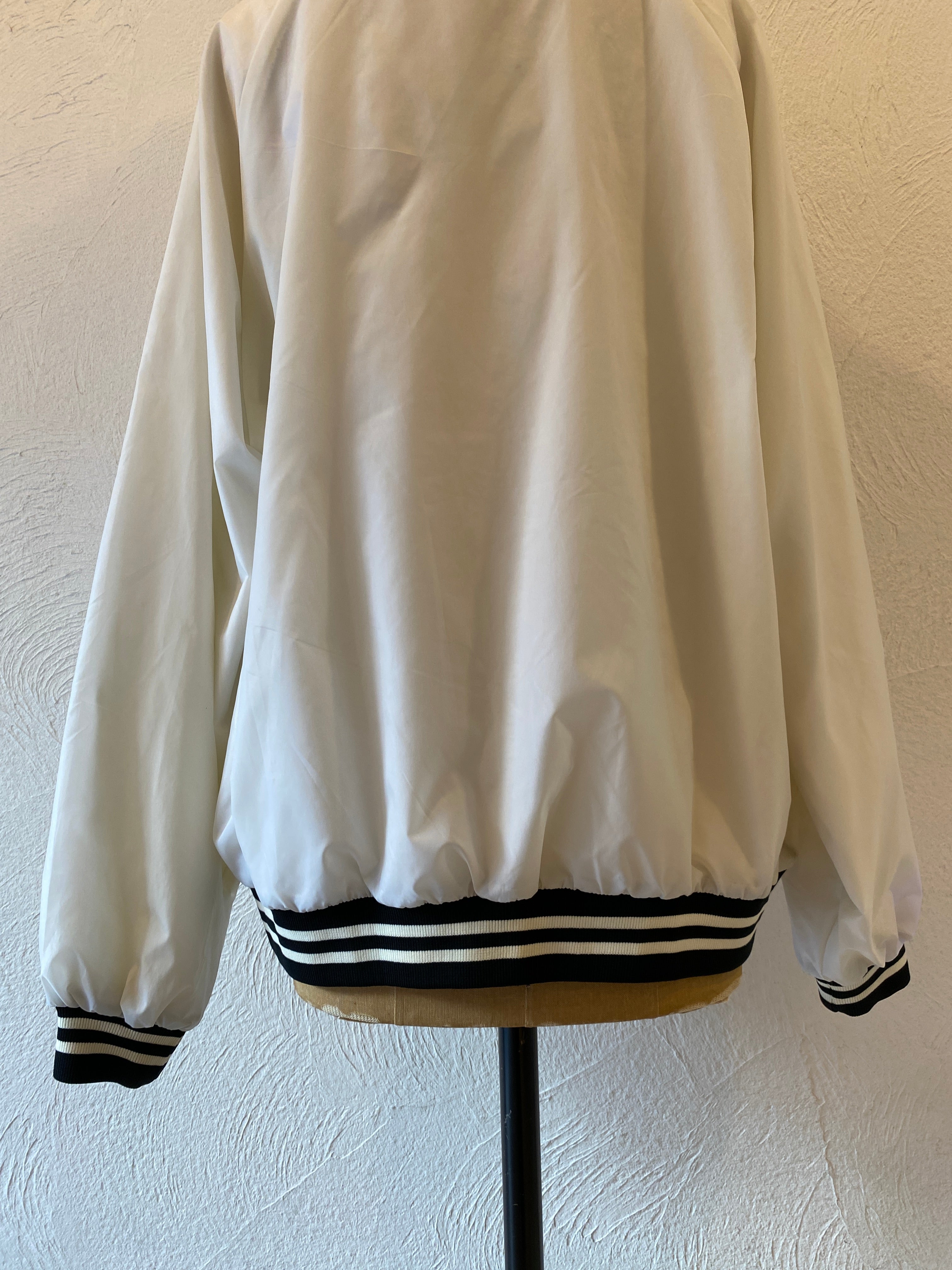 white nylon blouson