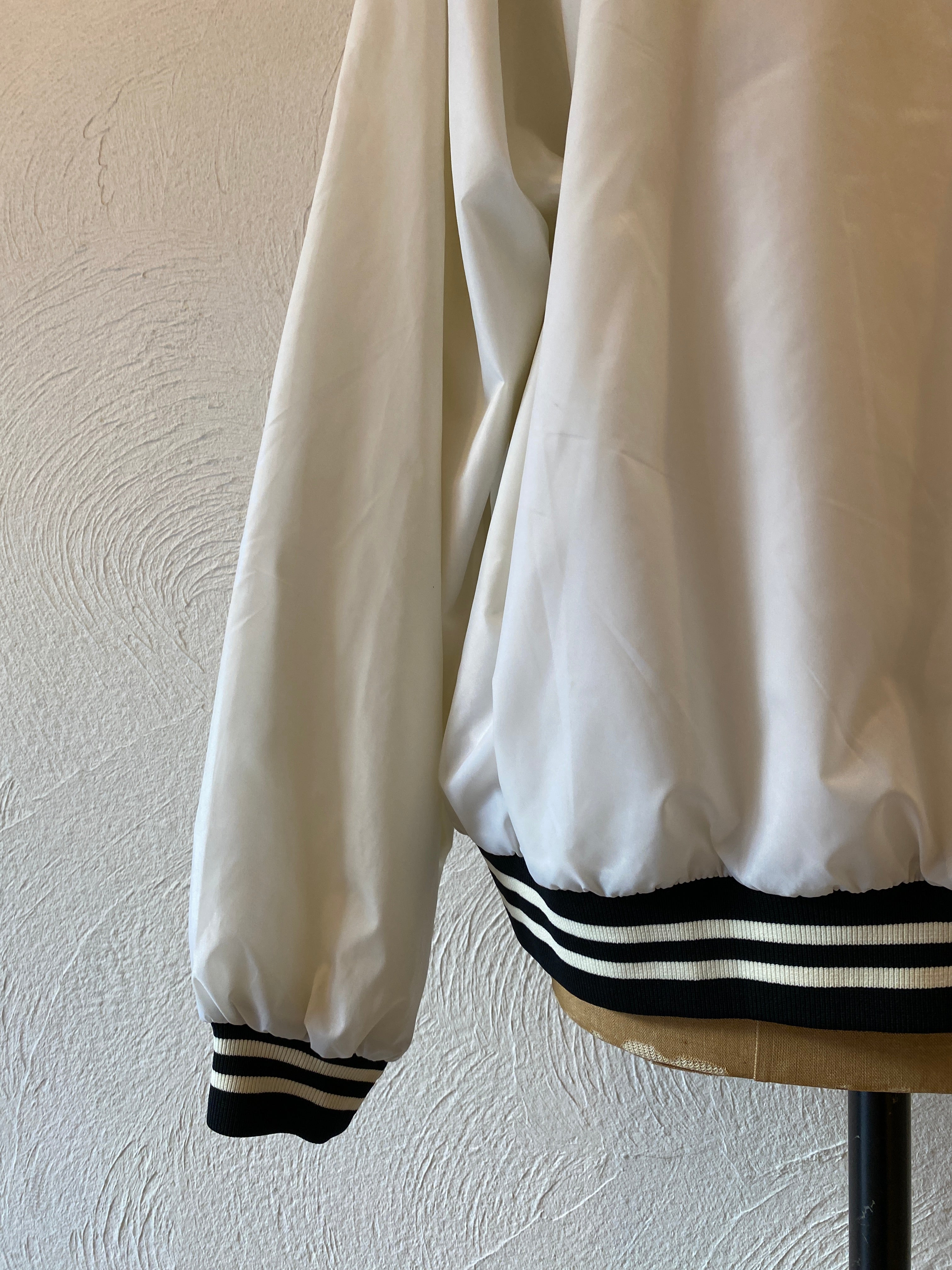 white nylon blouson