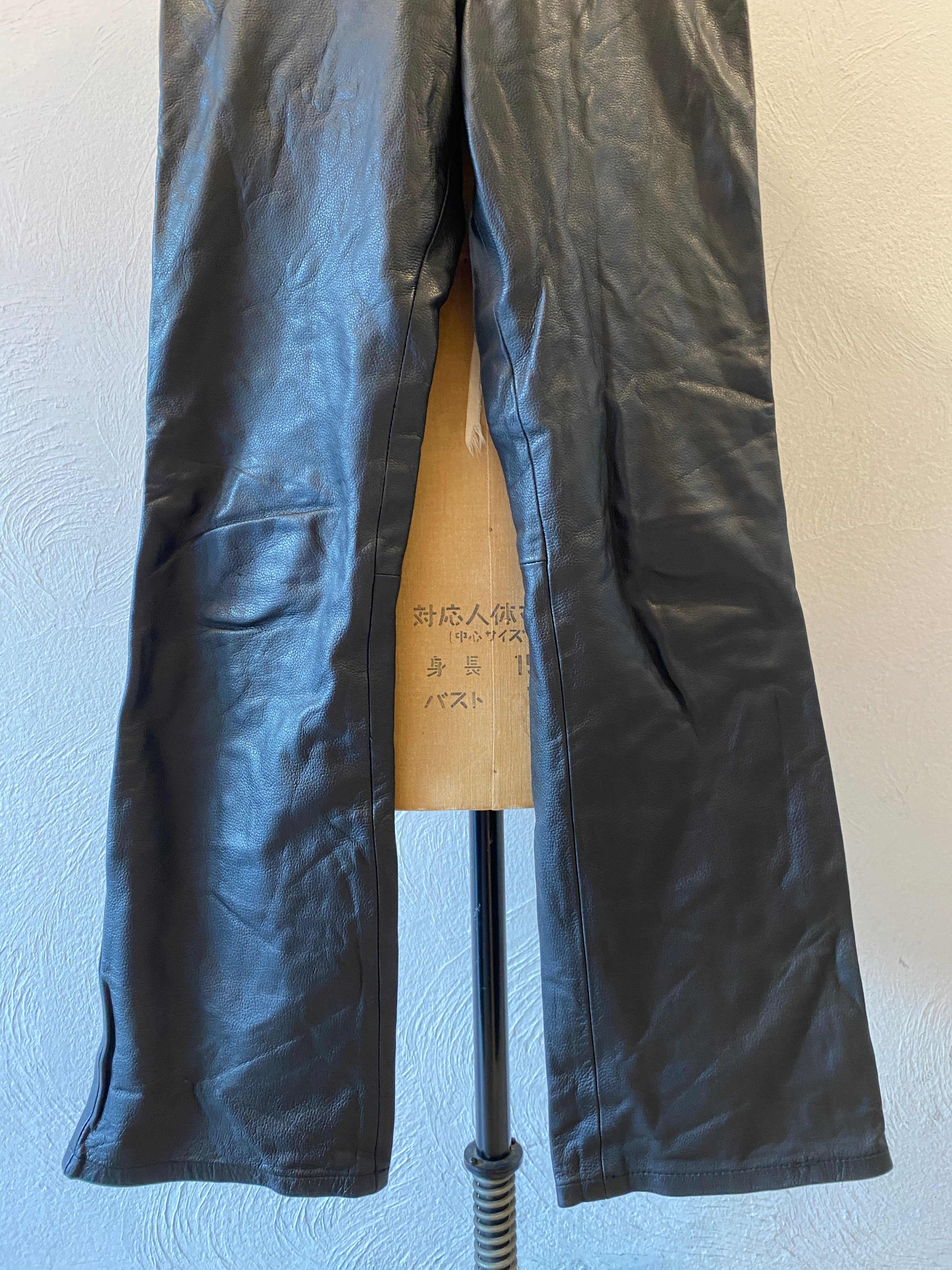 lace up leather pants