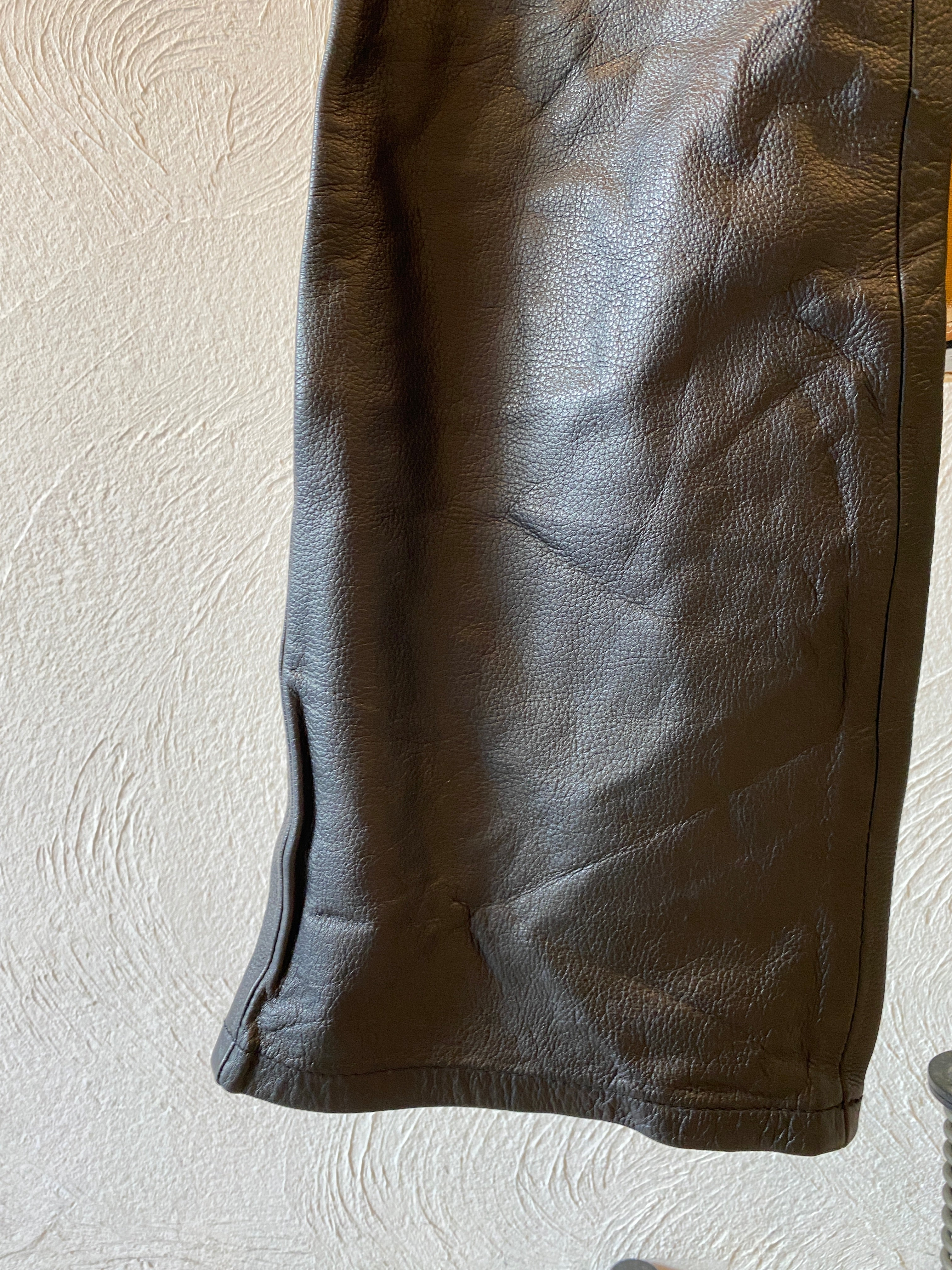 lace up leather pants