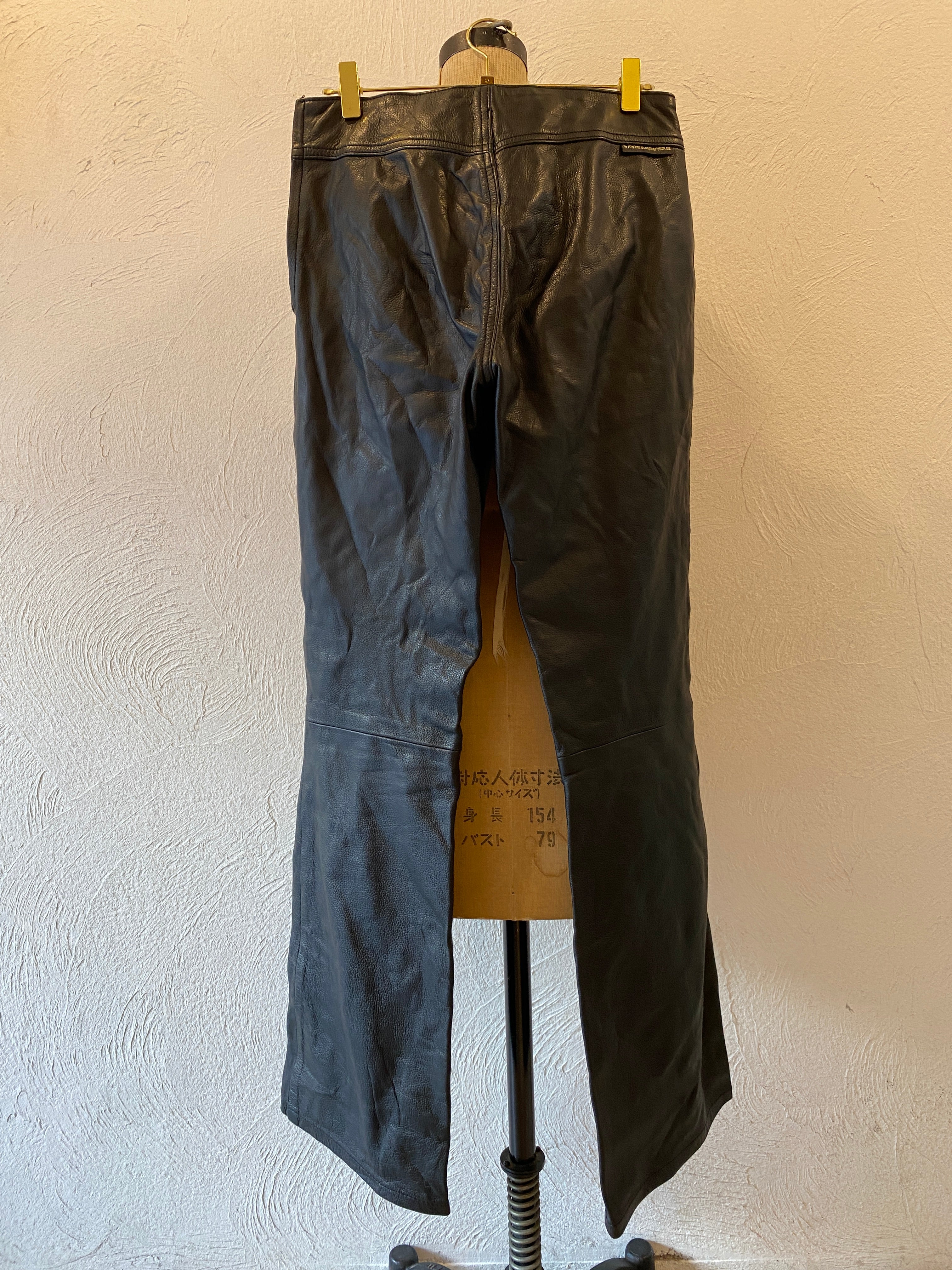 lace up leather pants