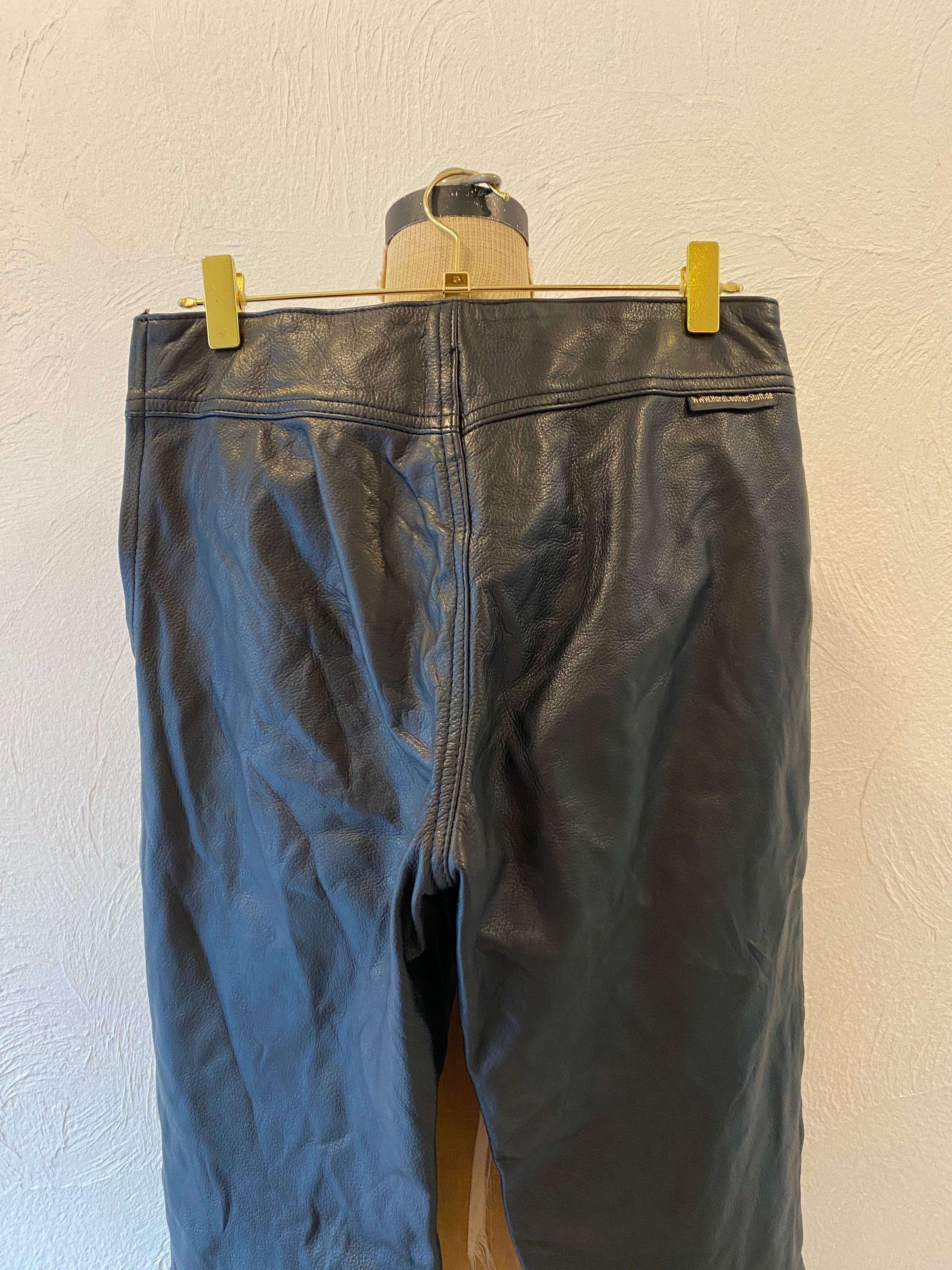 lace up leather pants