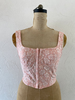 jacquard bustier