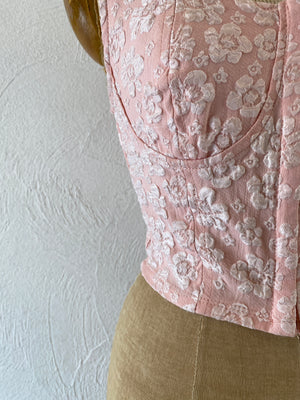 jacquard bustier