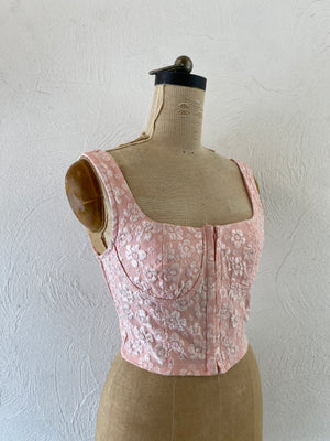 jacquard bustier