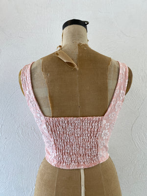 jacquard bustier