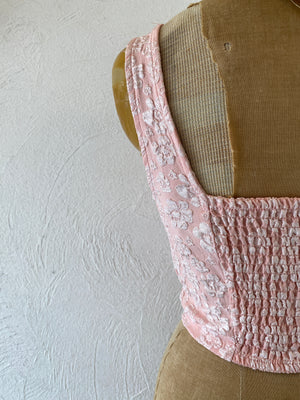jacquard bustier