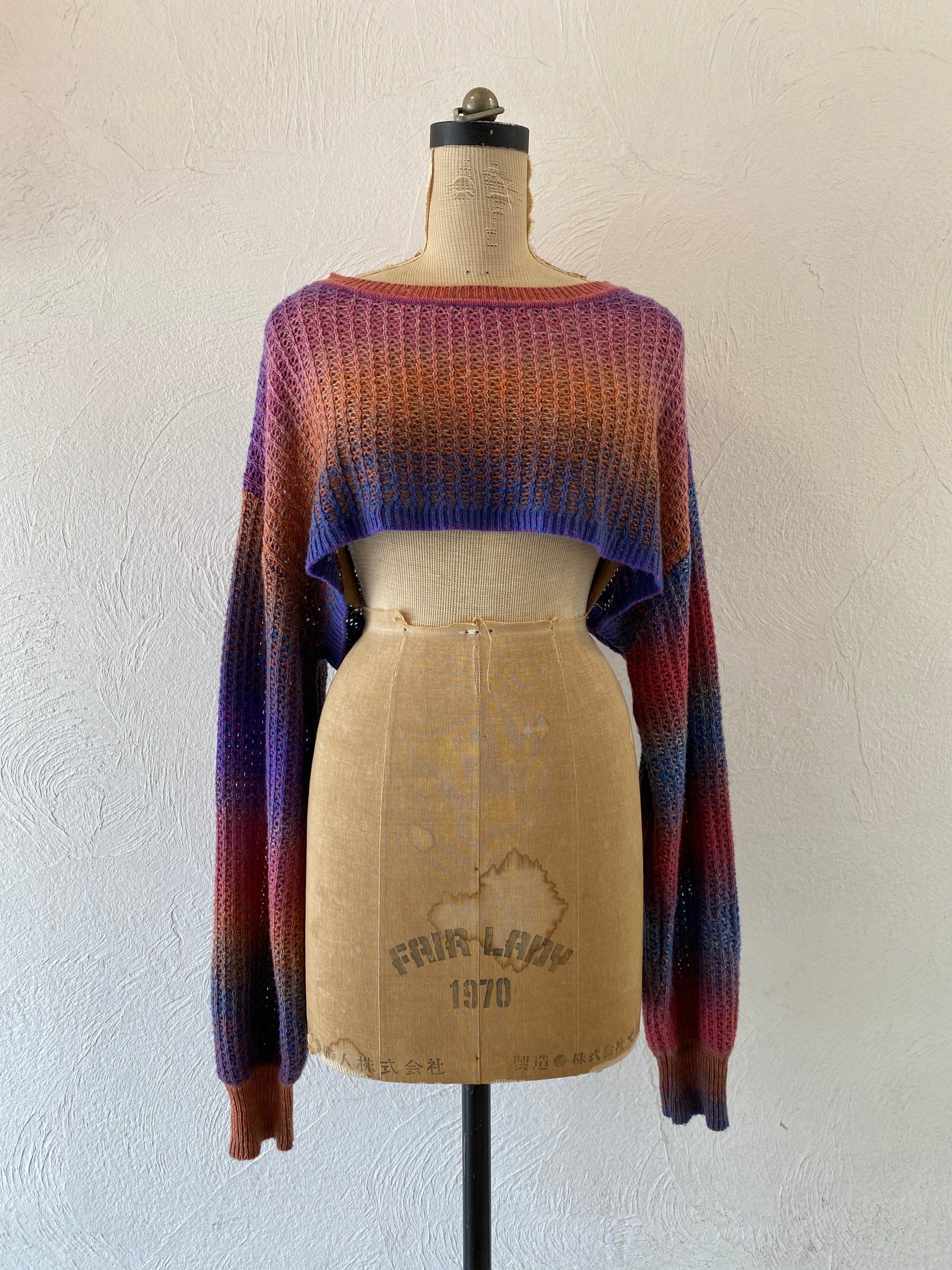 long sleeve short knit