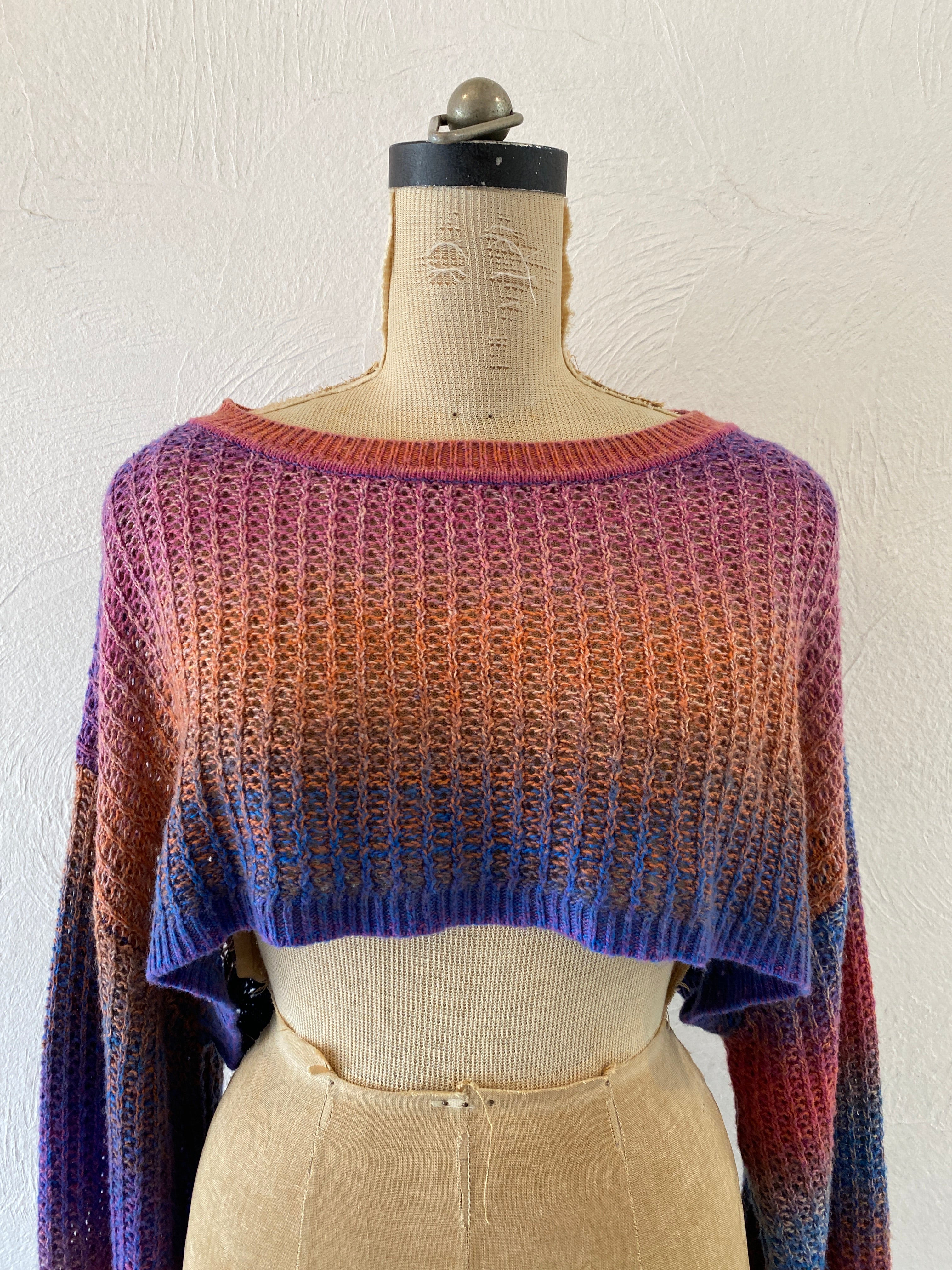 long sleeve short knit
