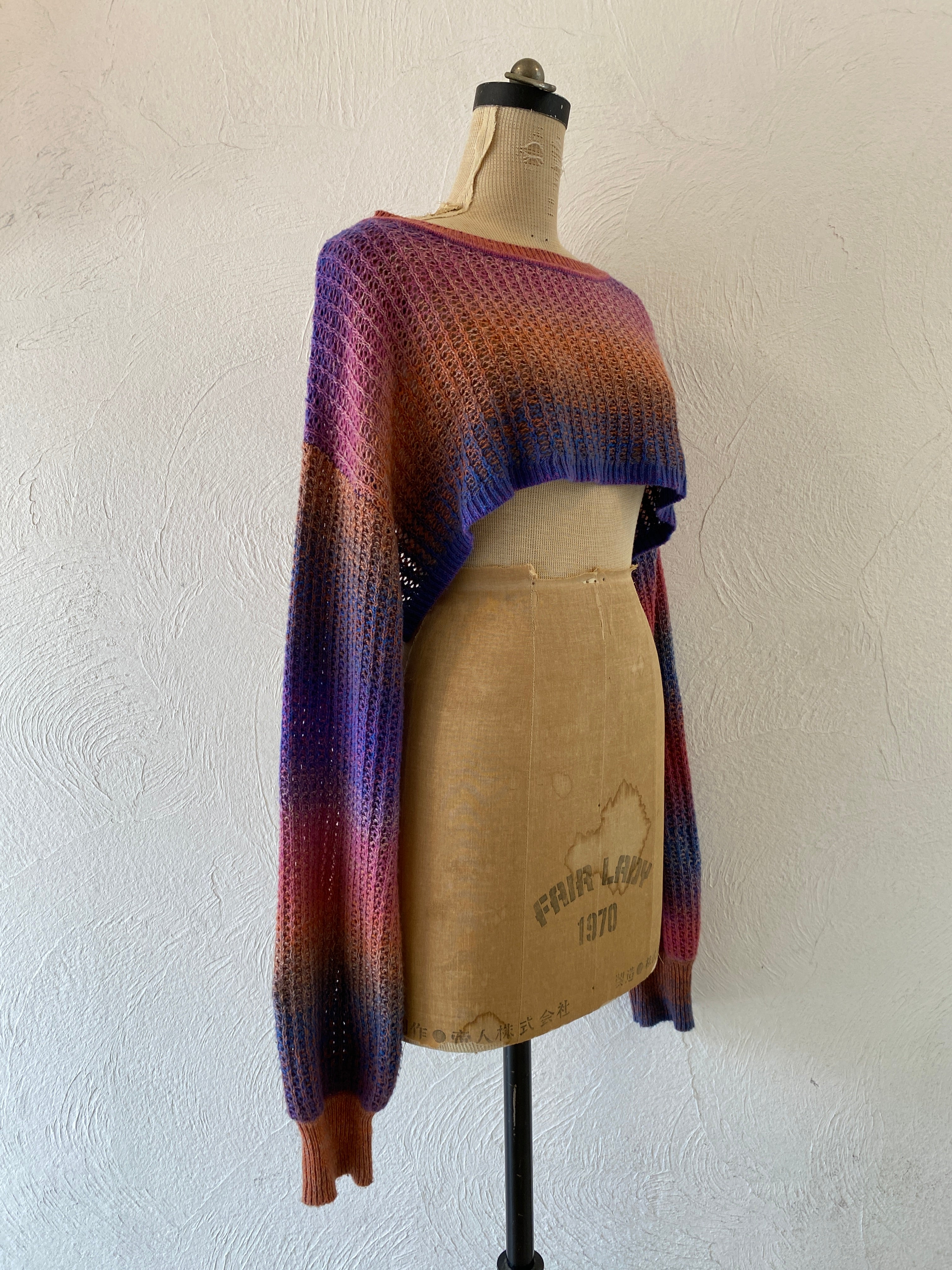 long sleeve short knit